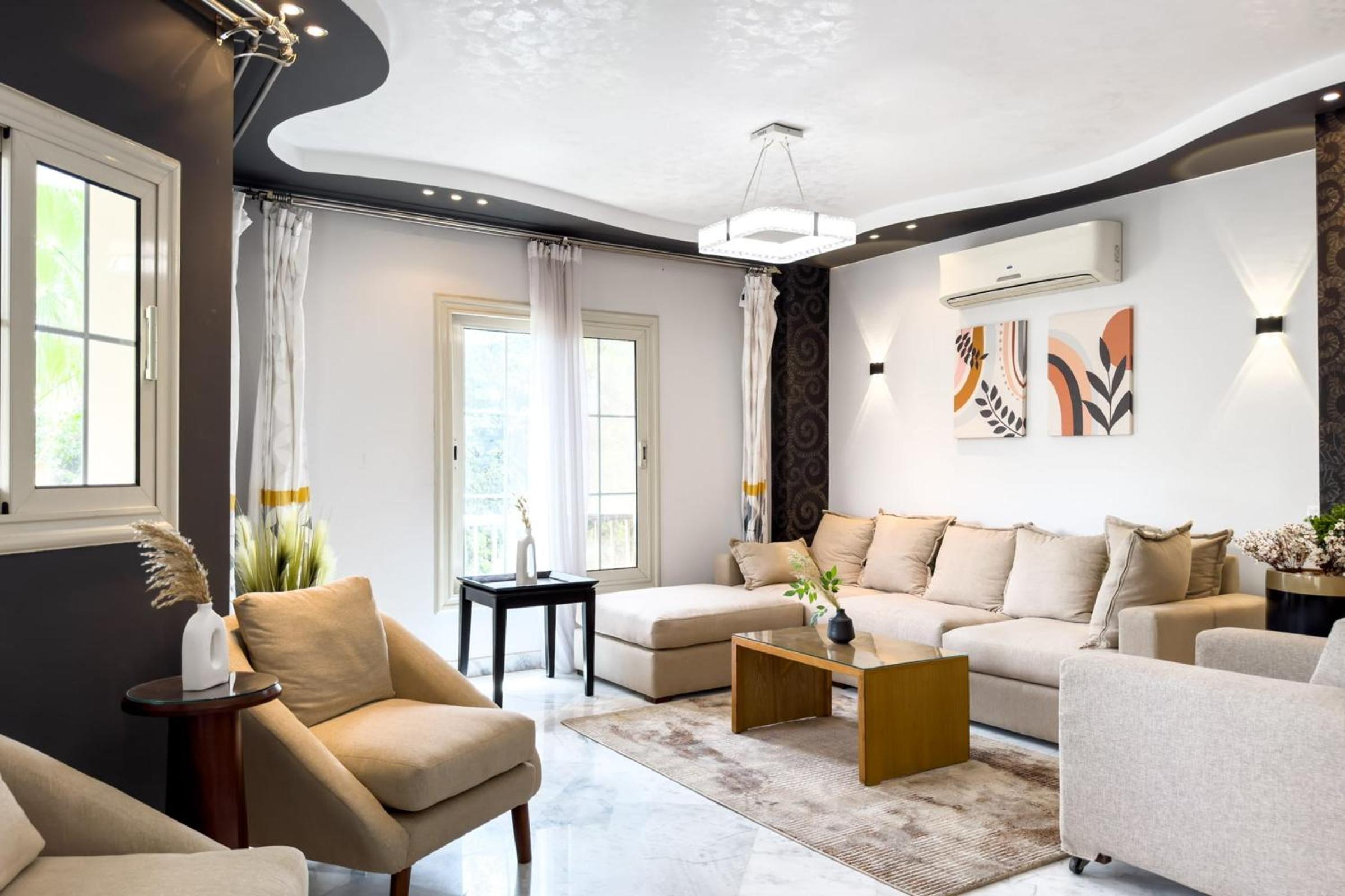 Serene & Spacey 2BDR 15 Min From CAI Airport