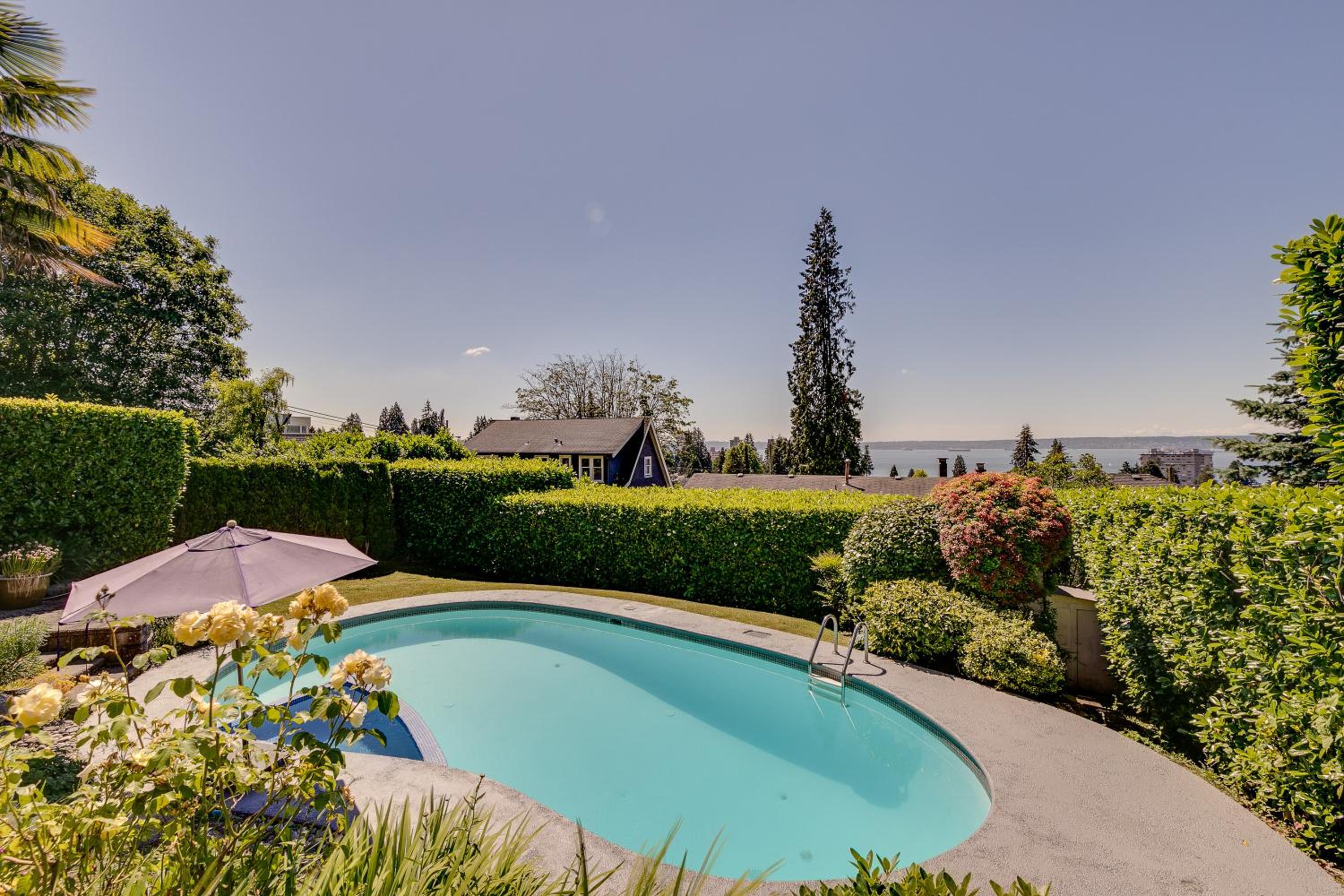 West Vancouver Family Home w Custom Patio and Pool