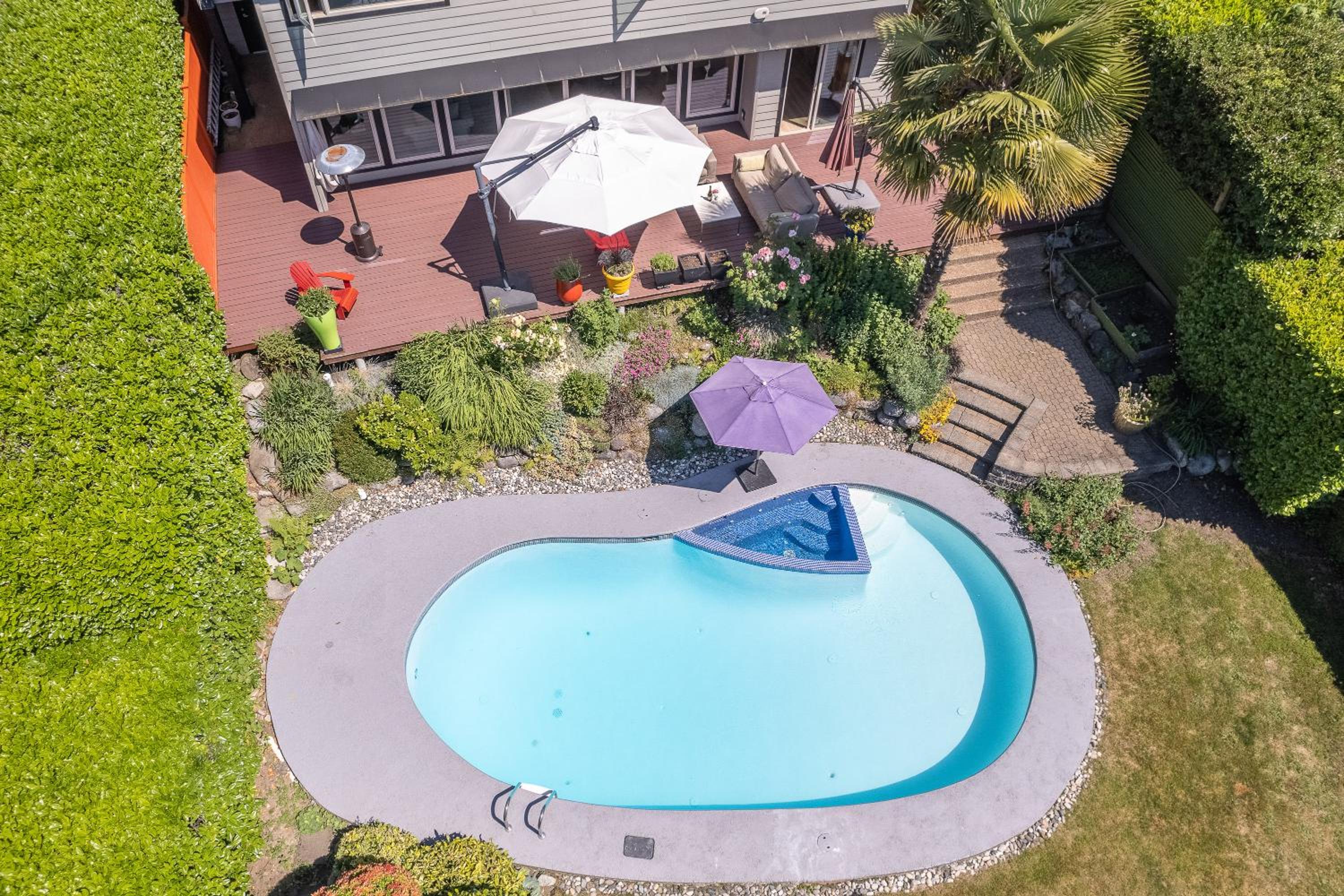 West Vancouver Family Home w Custom Patio and Pool