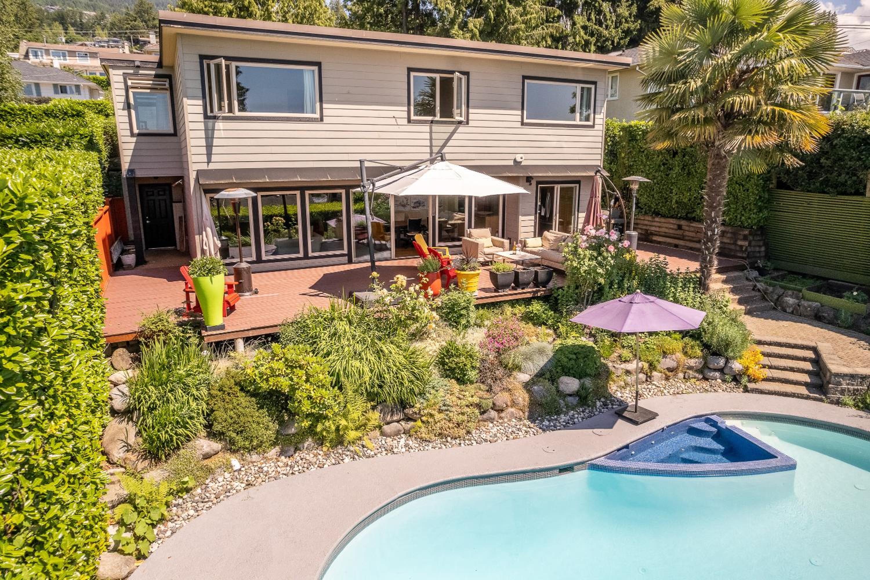 West Vancouver Family Home w Custom Patio and Pool