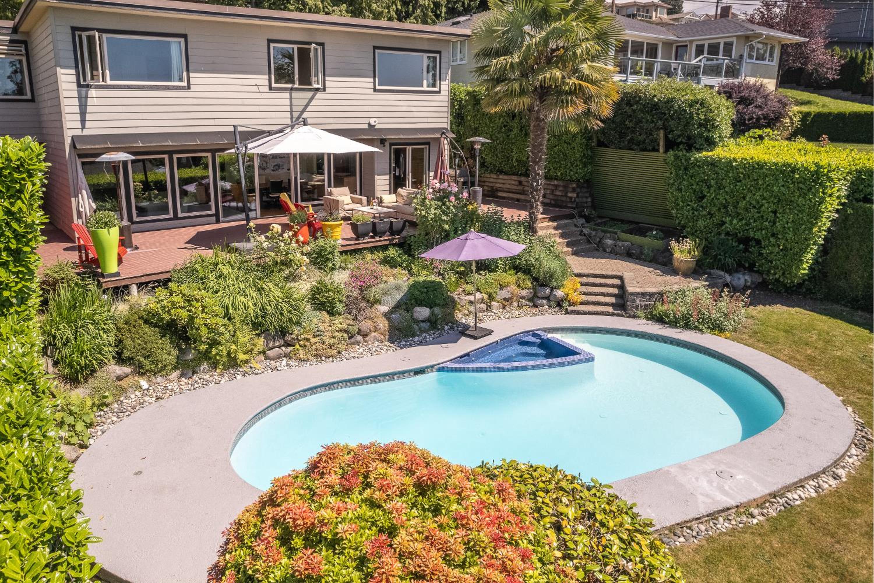 West Vancouver Family Home w Custom Patio and Pool