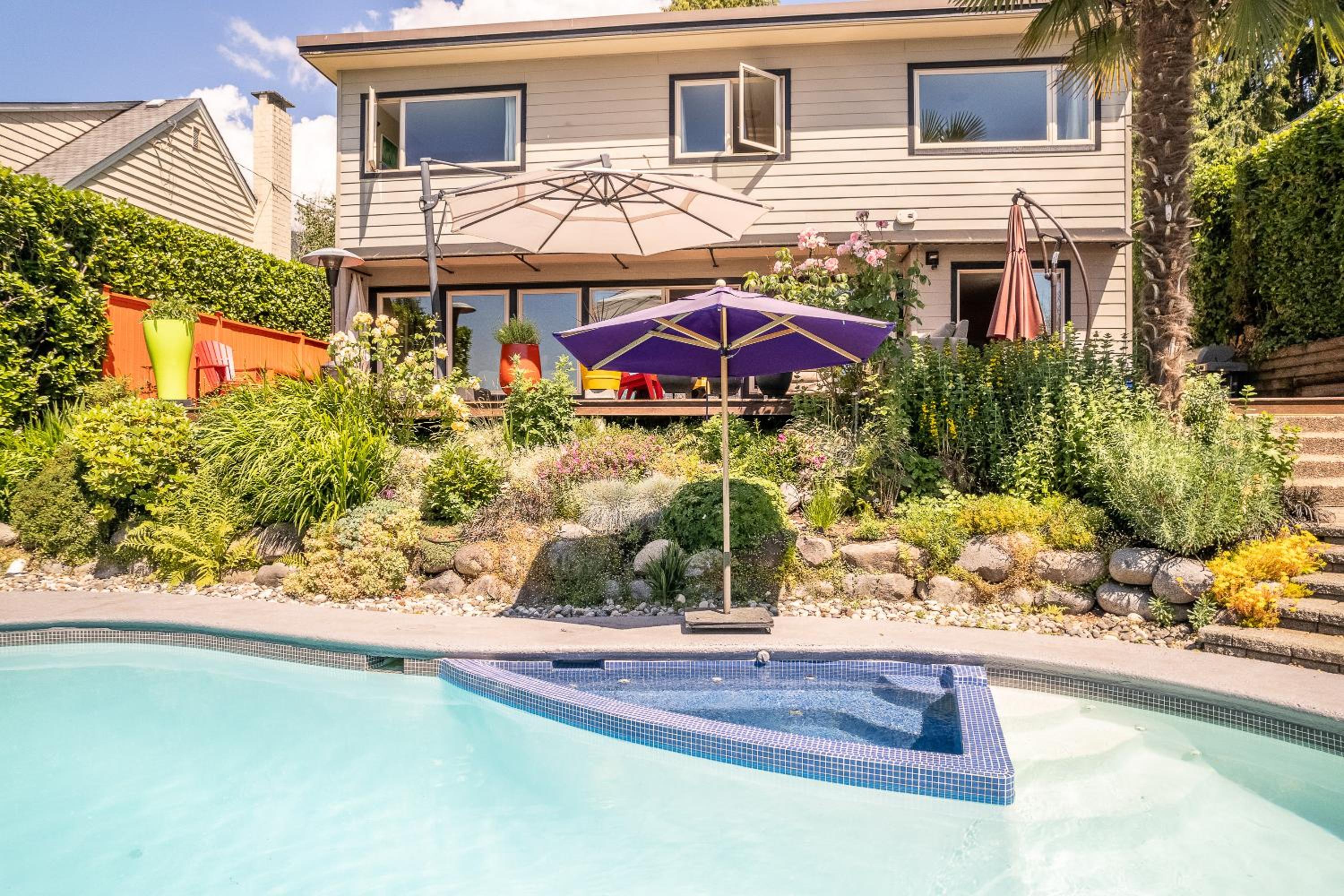 West Vancouver Family Home w Custom Patio and Pool