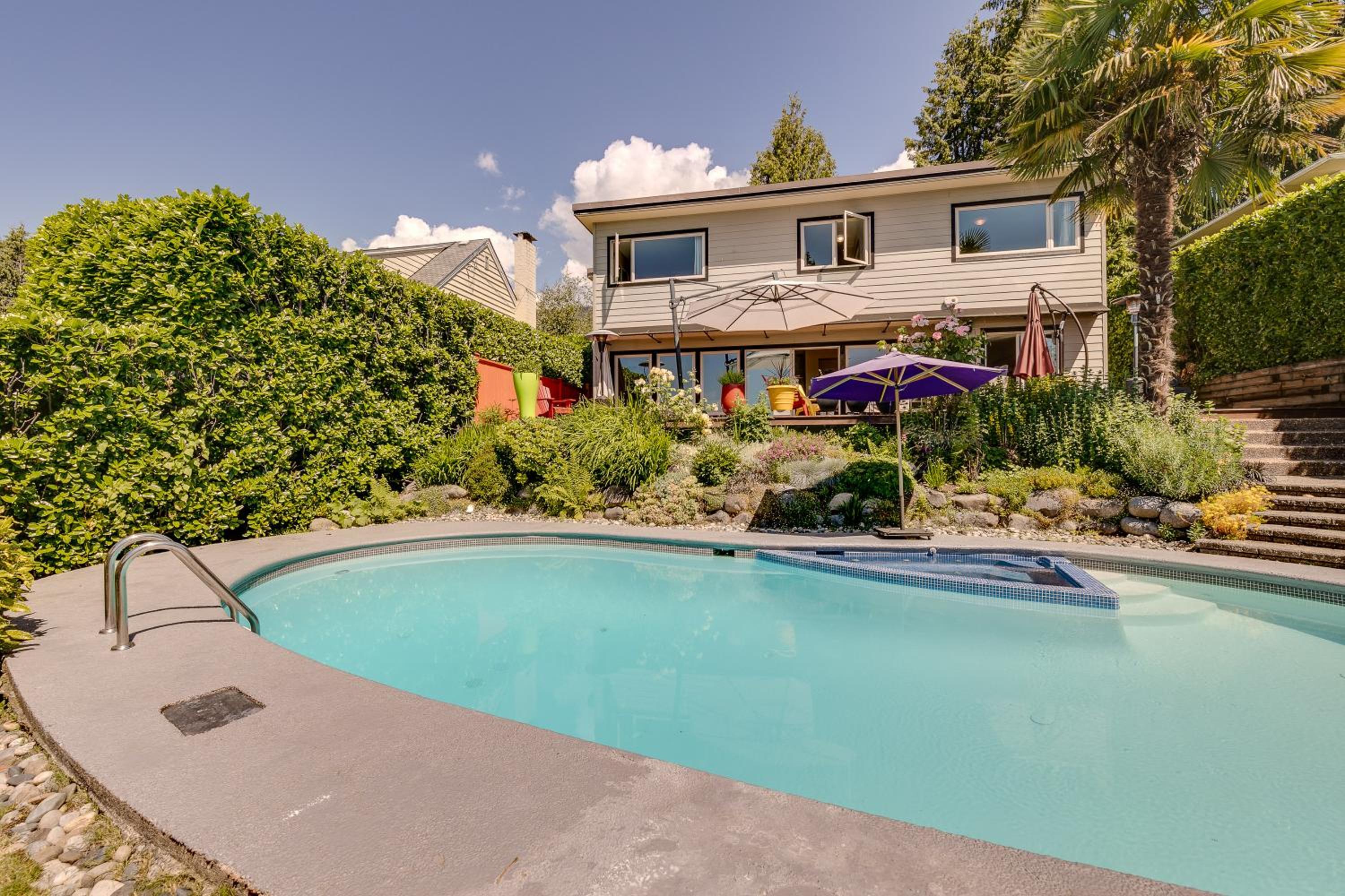 West Vancouver Family Home w Custom Patio and Pool