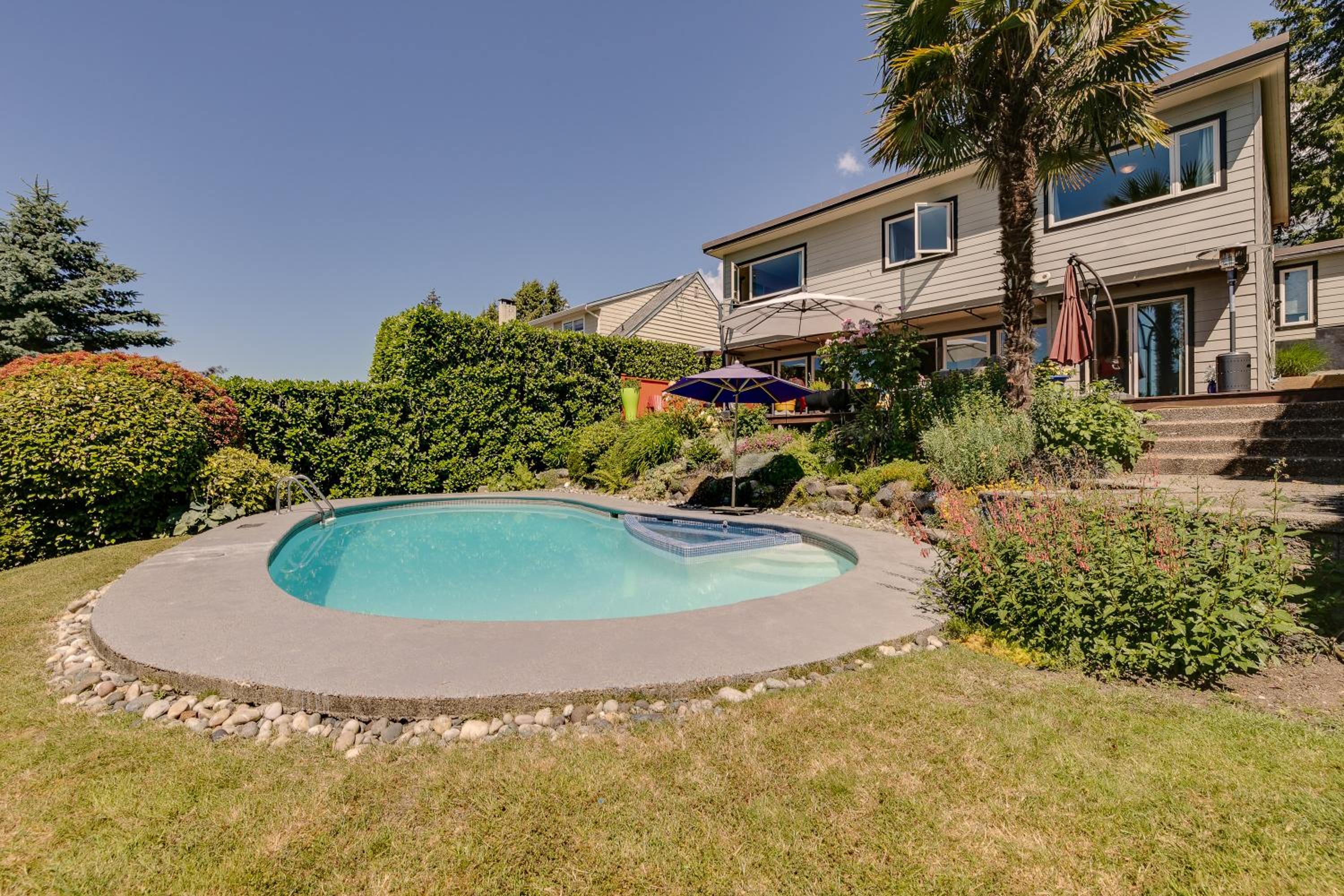 West Vancouver Family Home w Custom Patio and Pool