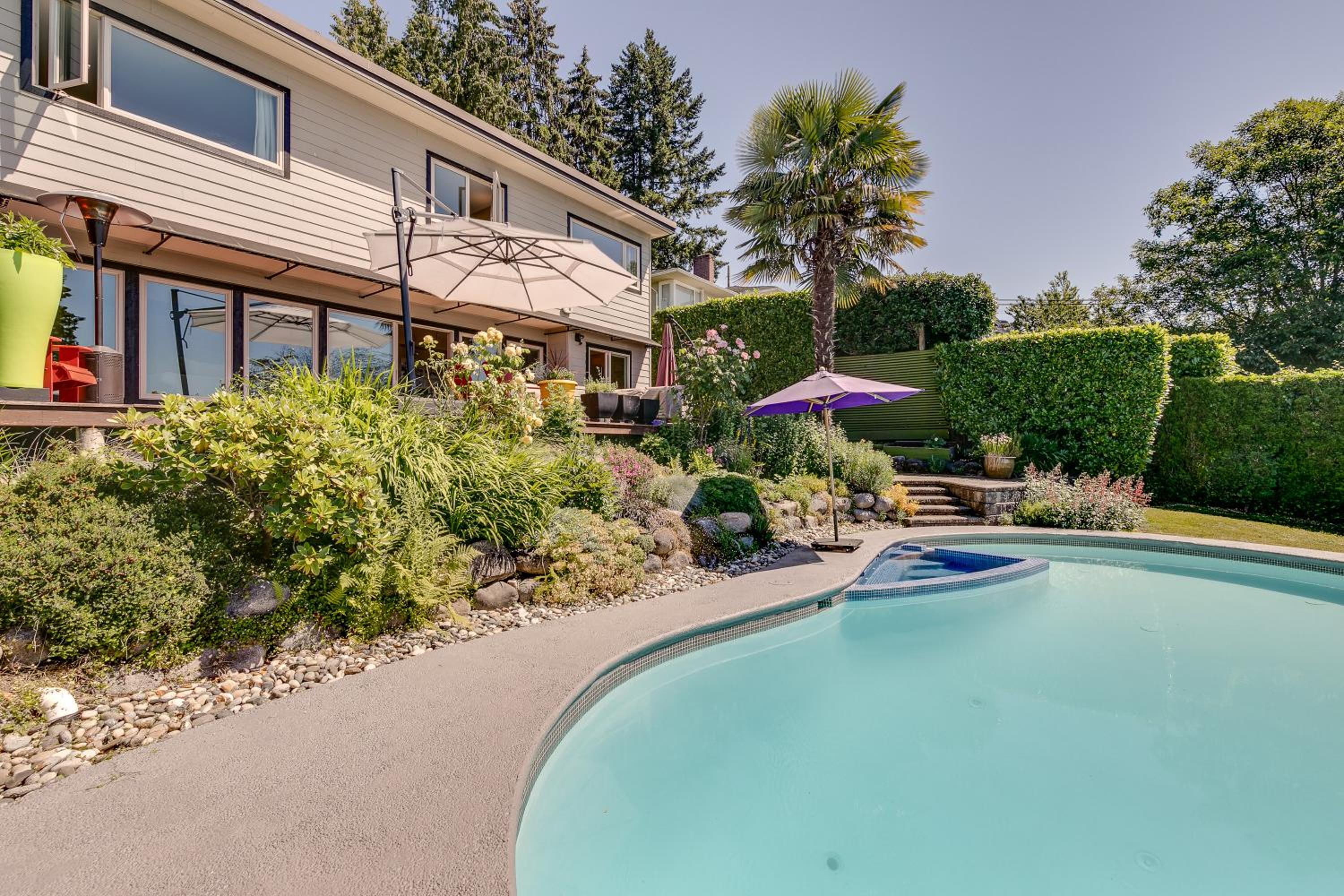 West Vancouver Family Home w Custom Patio and Pool