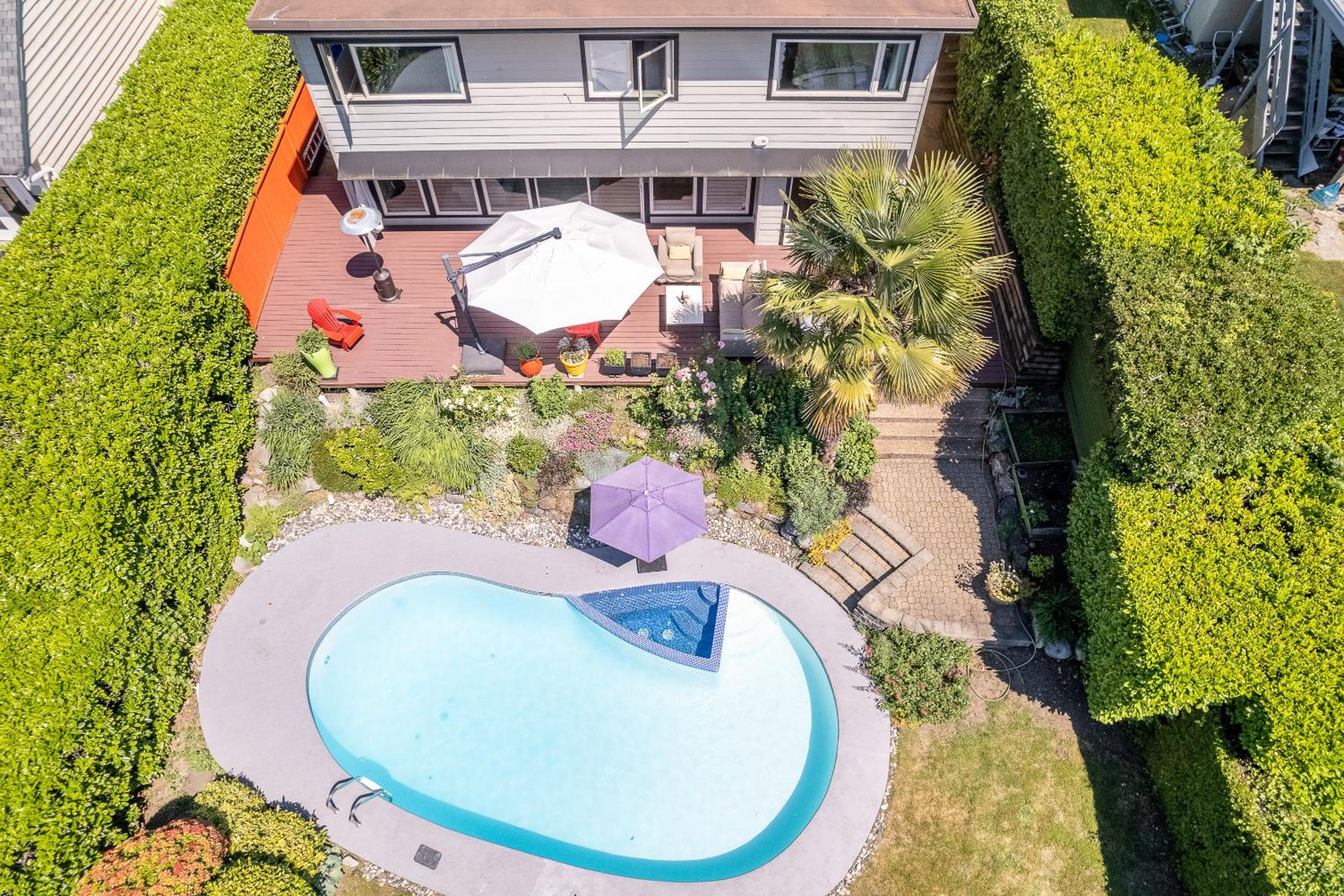 West Vancouver Family Home w Custom Patio and Pool
