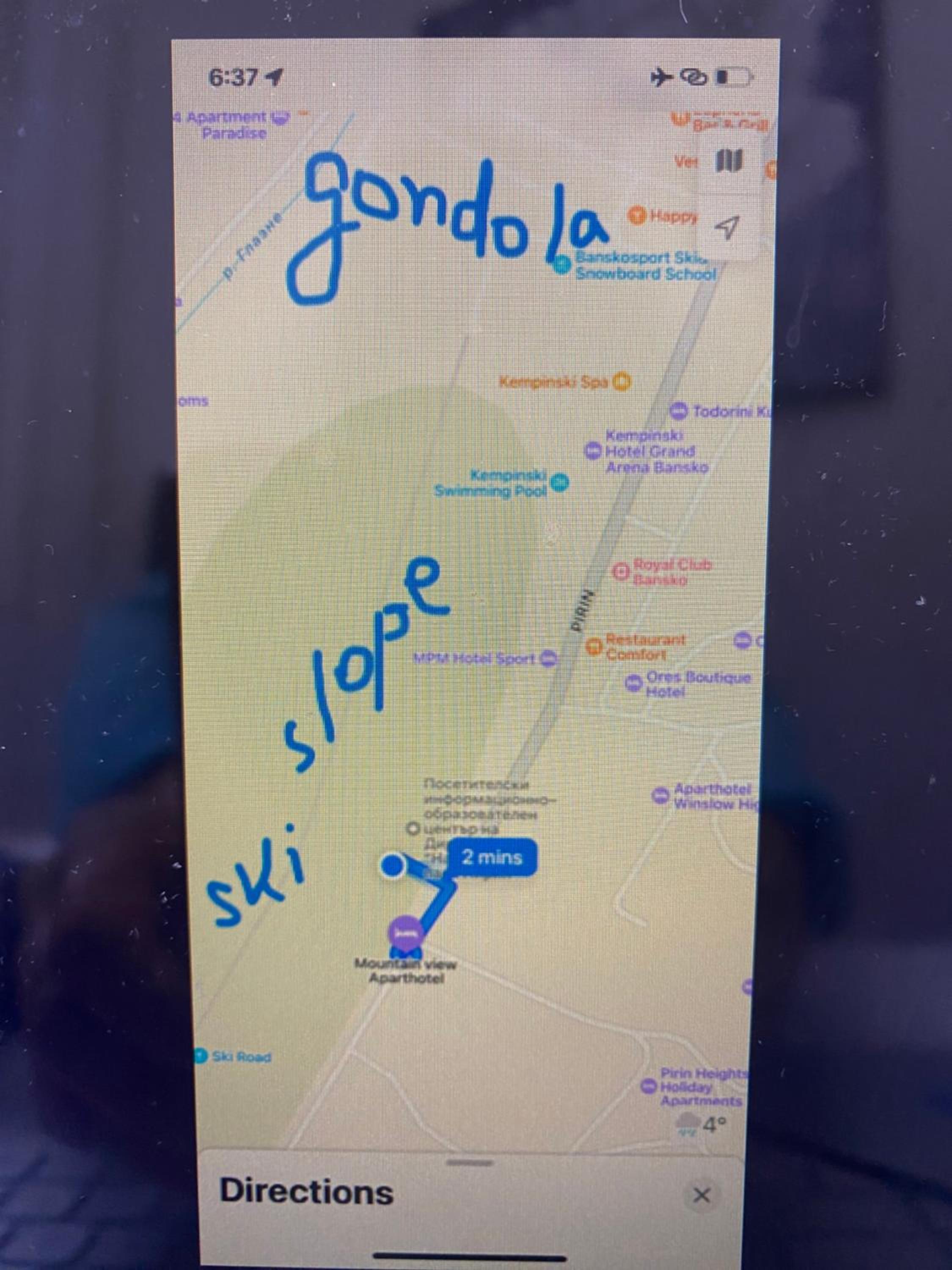 Ski to door at Mountain View 1BR condo Bansko