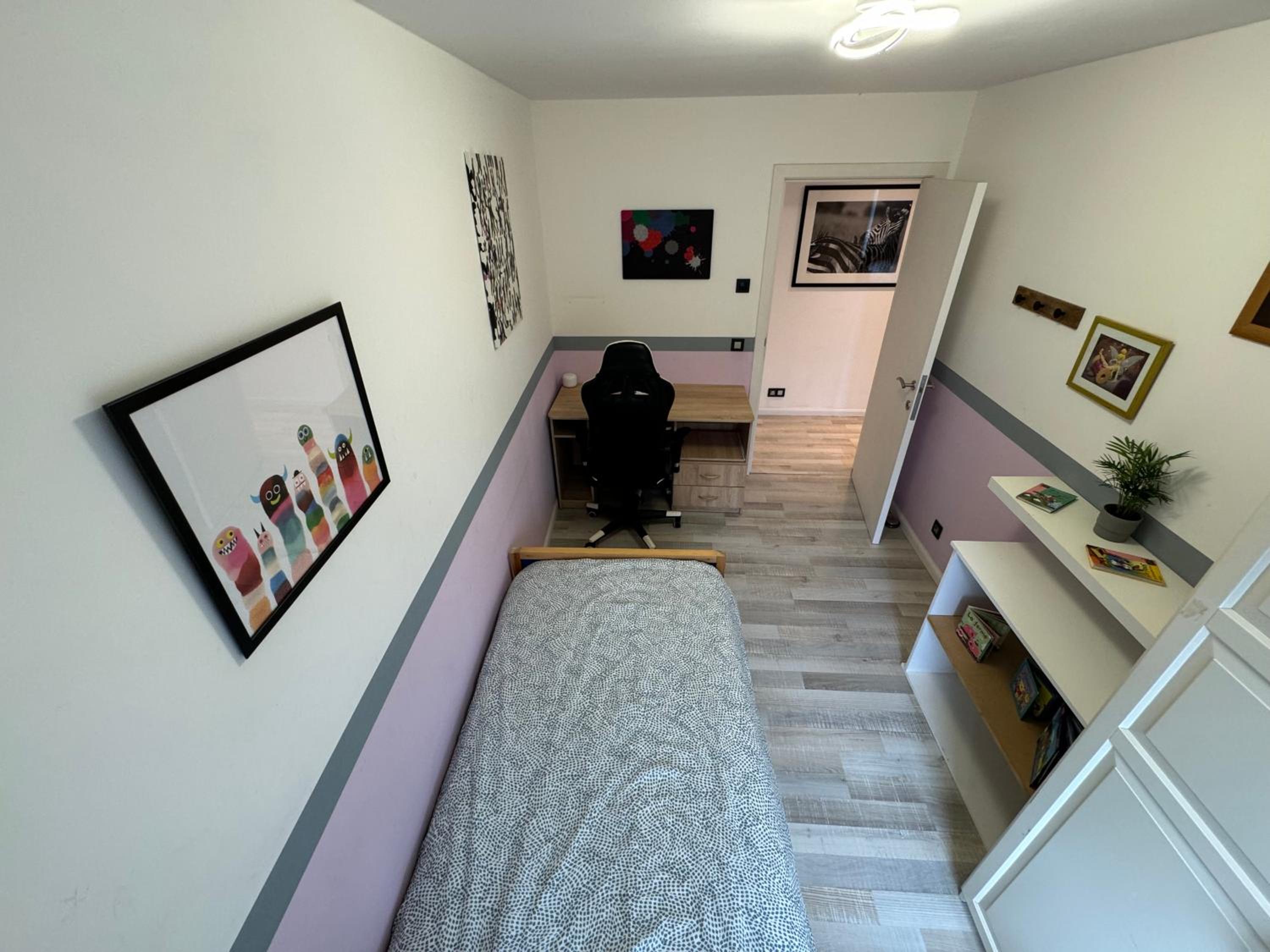 hébergement pour 3 personnes, 2 chambres