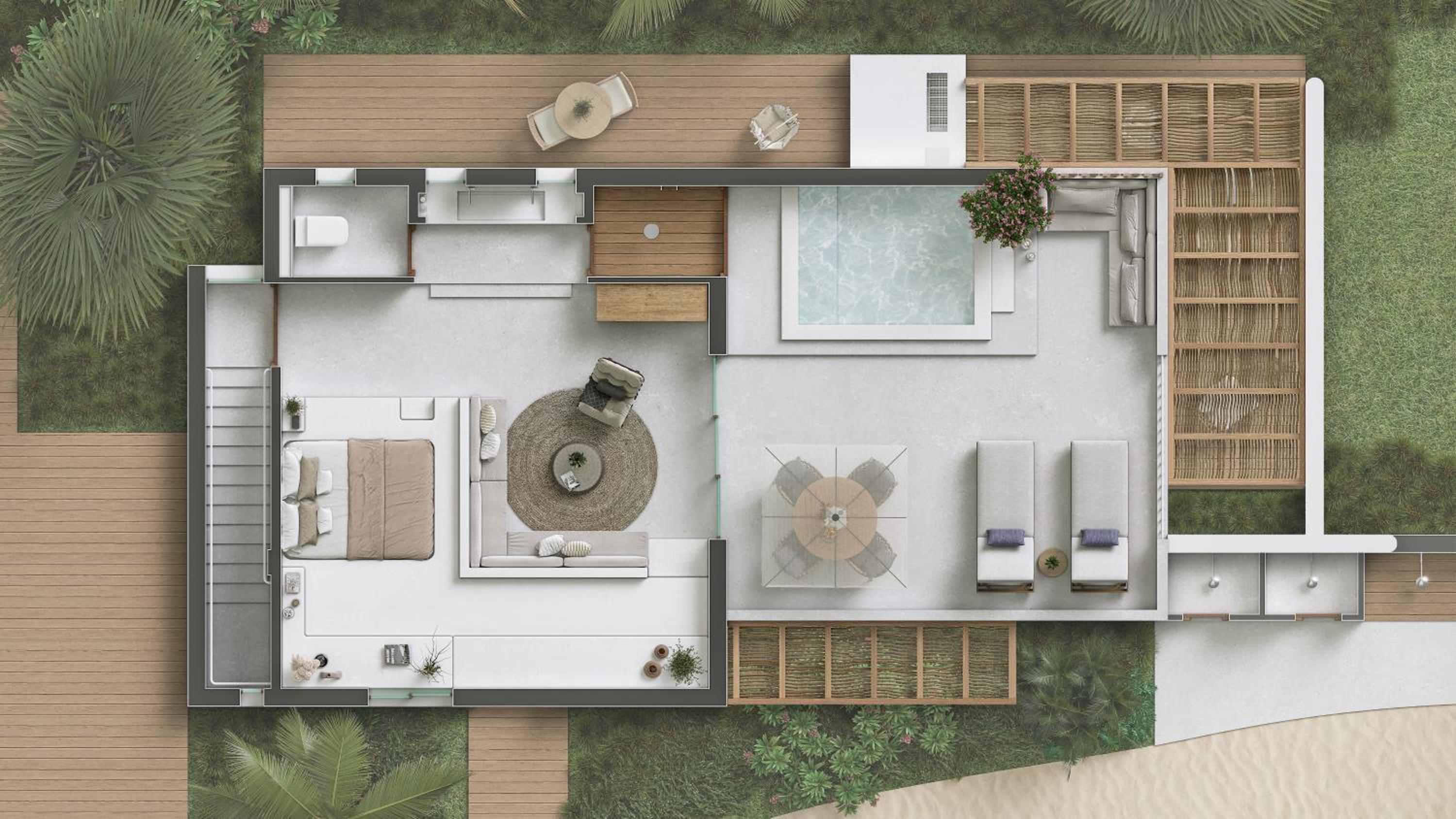 Condominio de Villa com quartos ou villas en aluguel : Kite Villas - 3 villas (Cajueiro, Carnauba e Beija Flor)