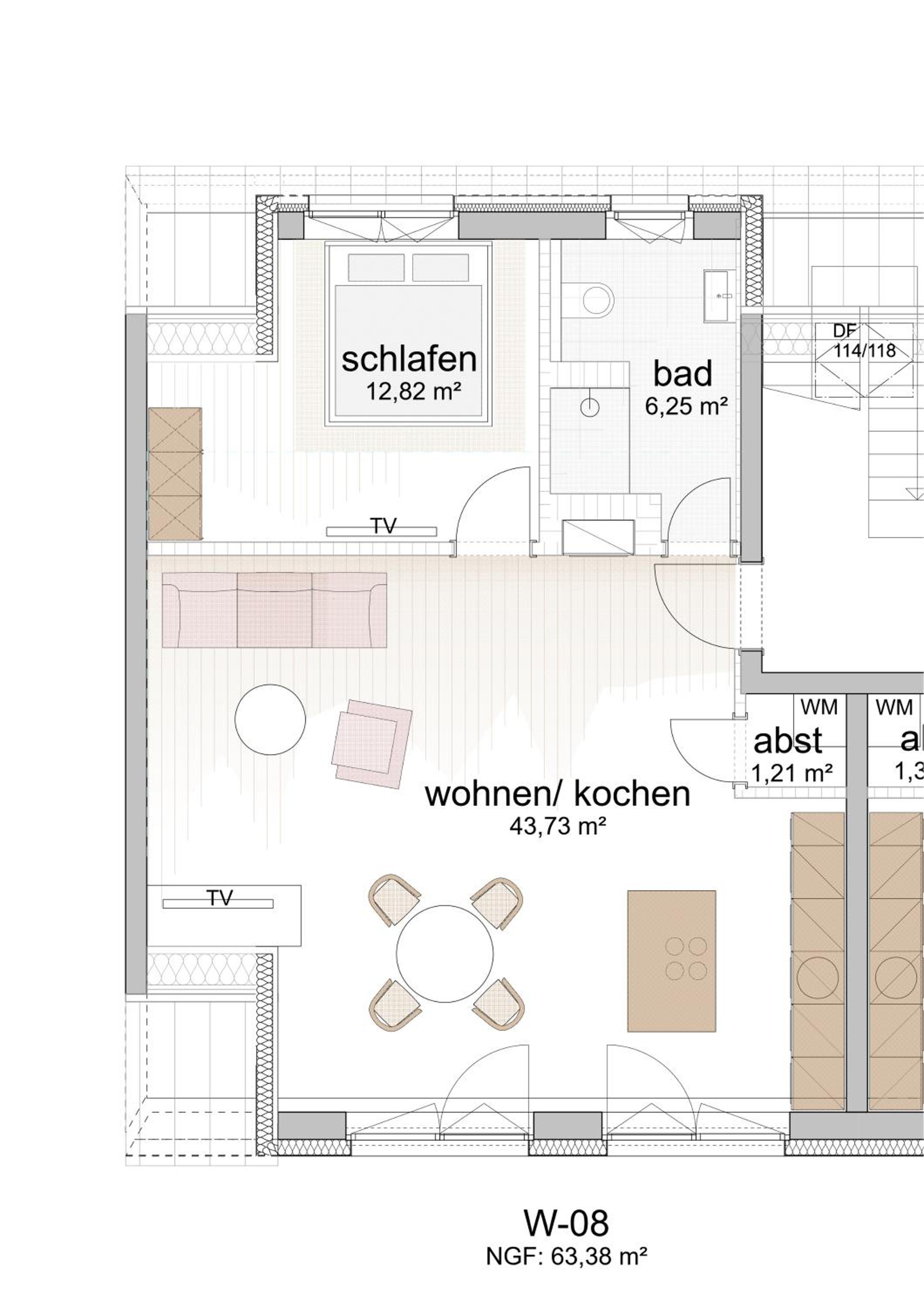neues modernes Dachgeschossloft nähe Zentrum Uni Messe