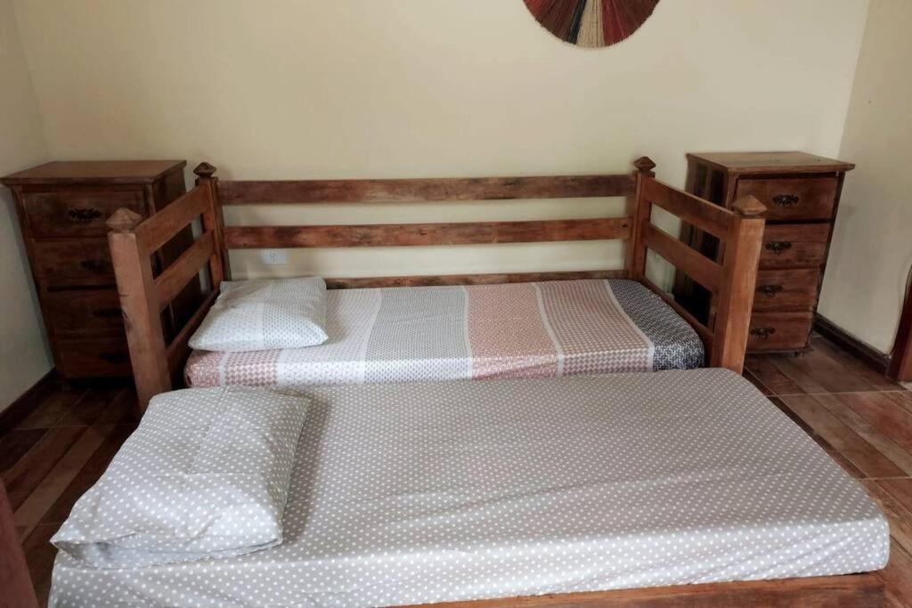 Casa com cachoeira-rio no quintal