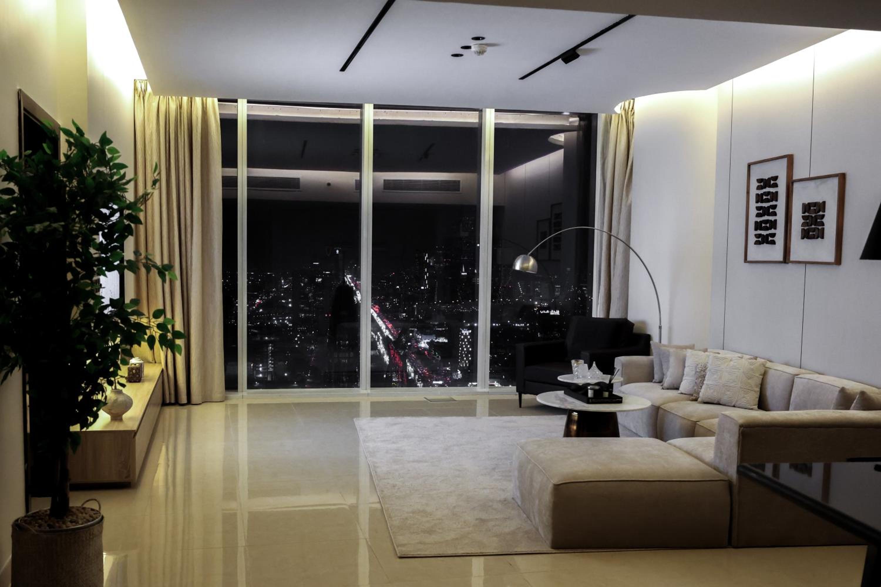Riyadh skyline view suites Rafal Tower