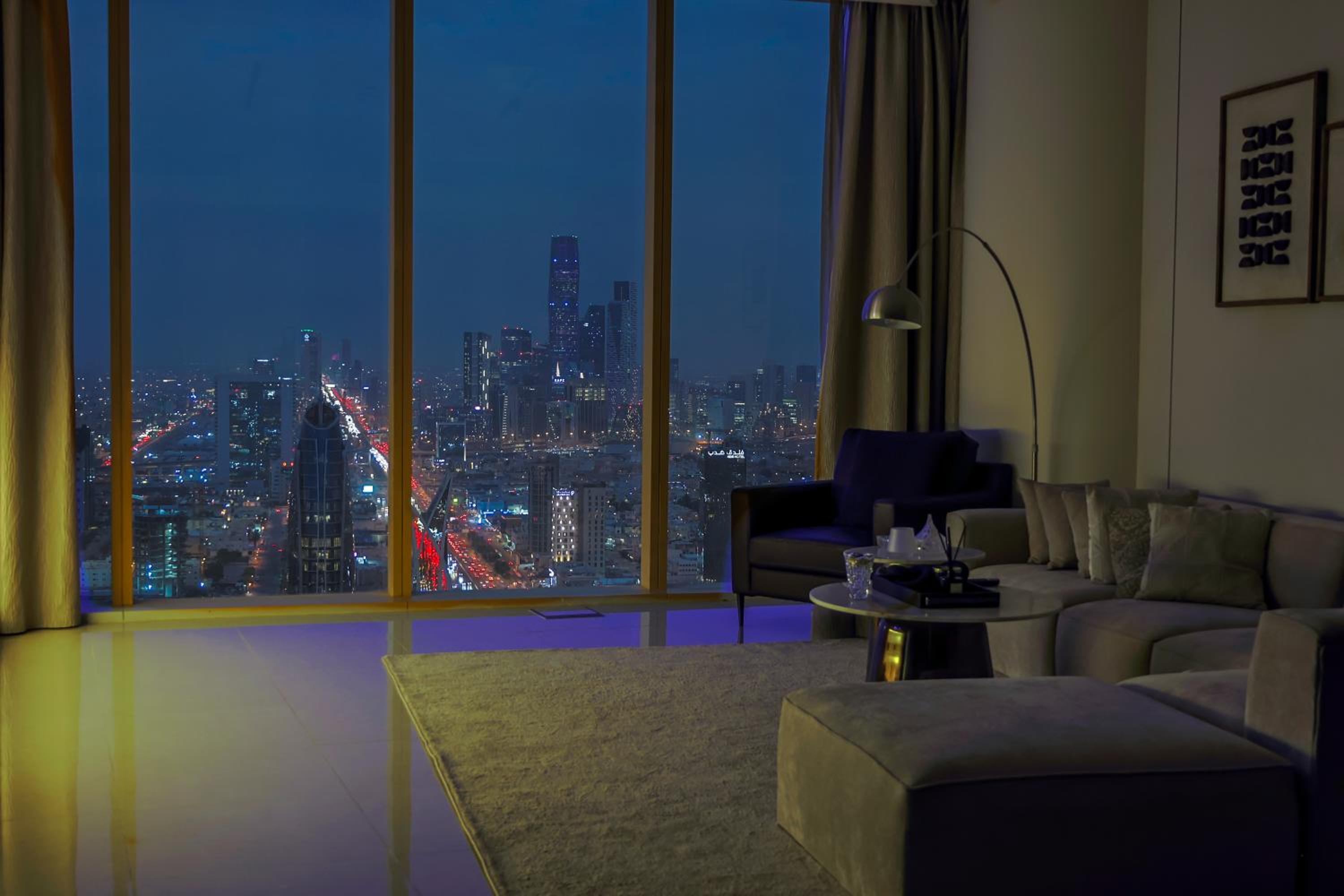 Riyadh skyline view suites Rafal Tower