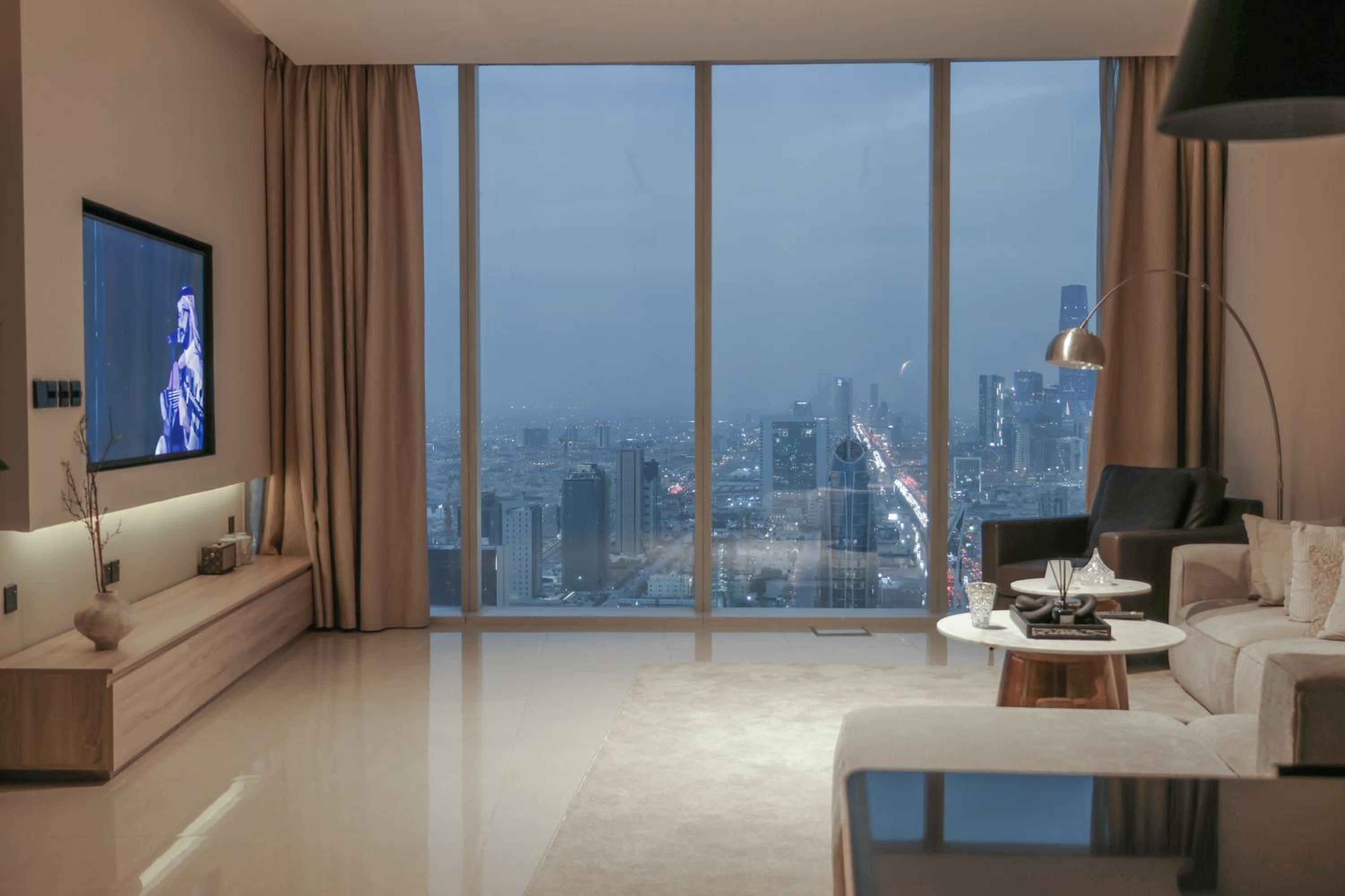 Riyadh skyline view suites Rafal Tower