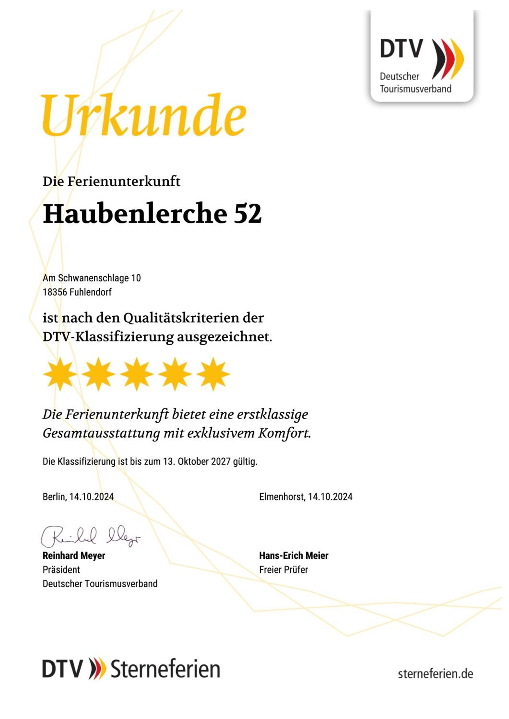Ferienhaus Haubenlerche 52