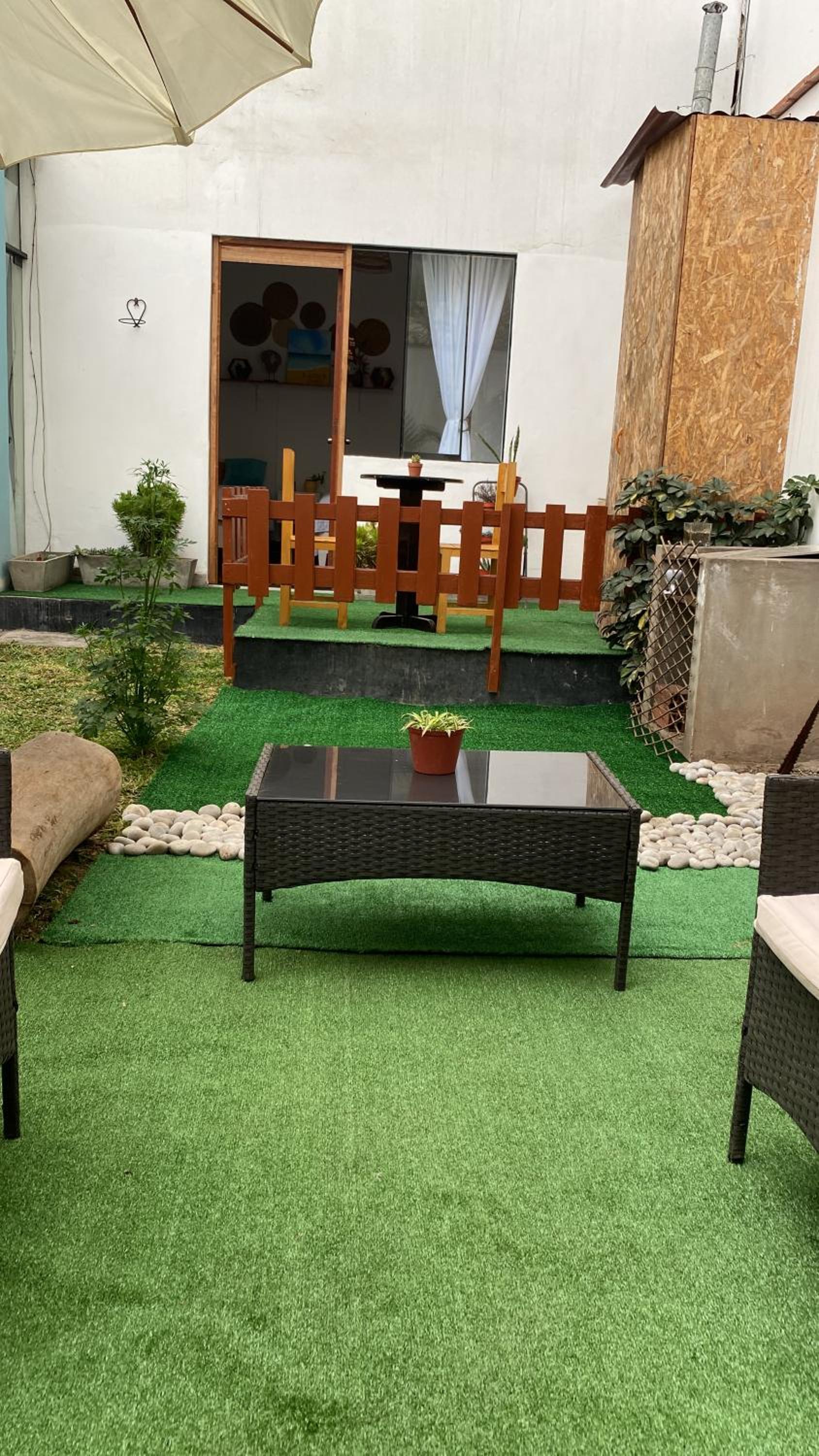 2 beds with garden view and terrace view 3
