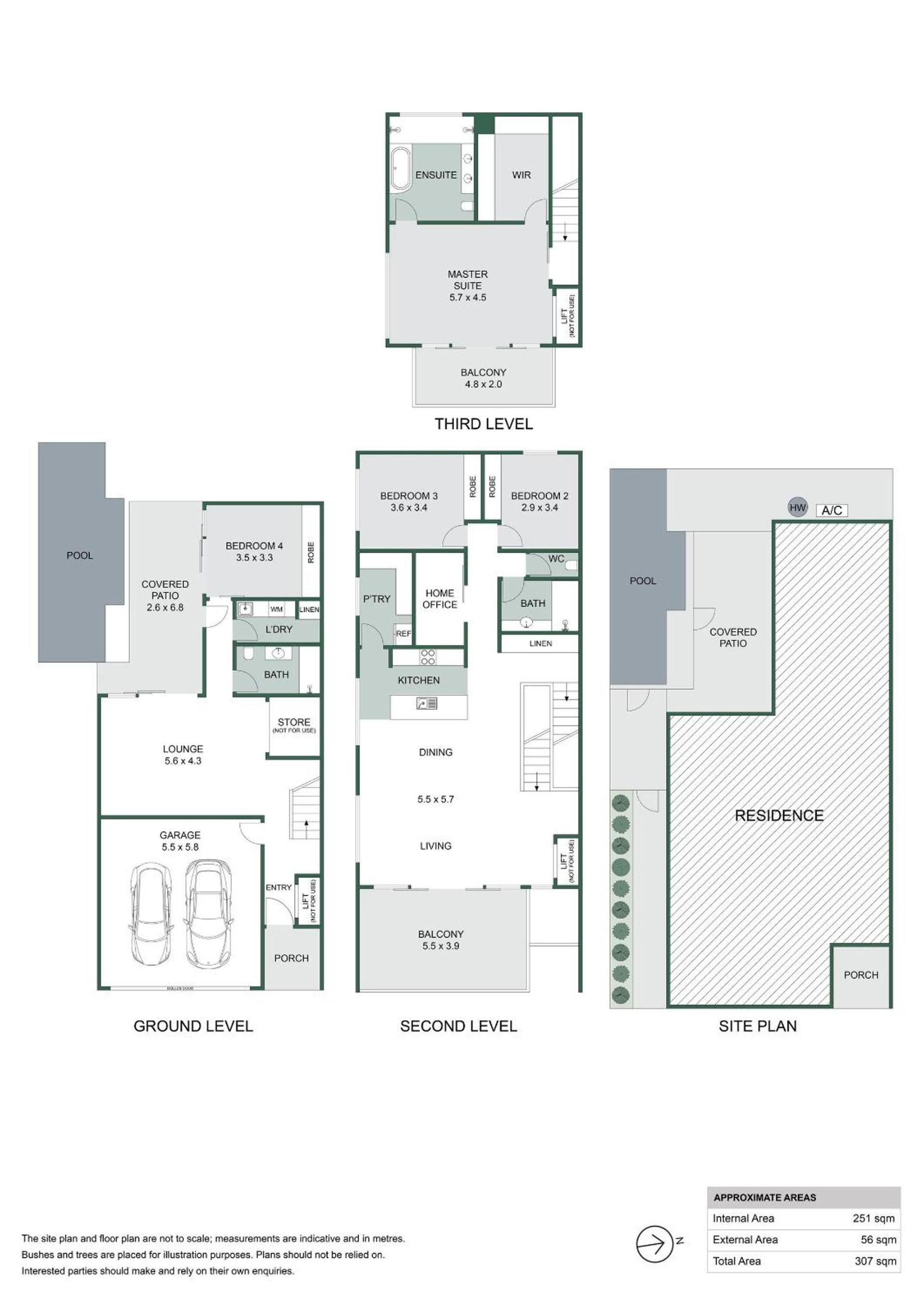 Beautiful Three-Story Villa footsteps to the Beach