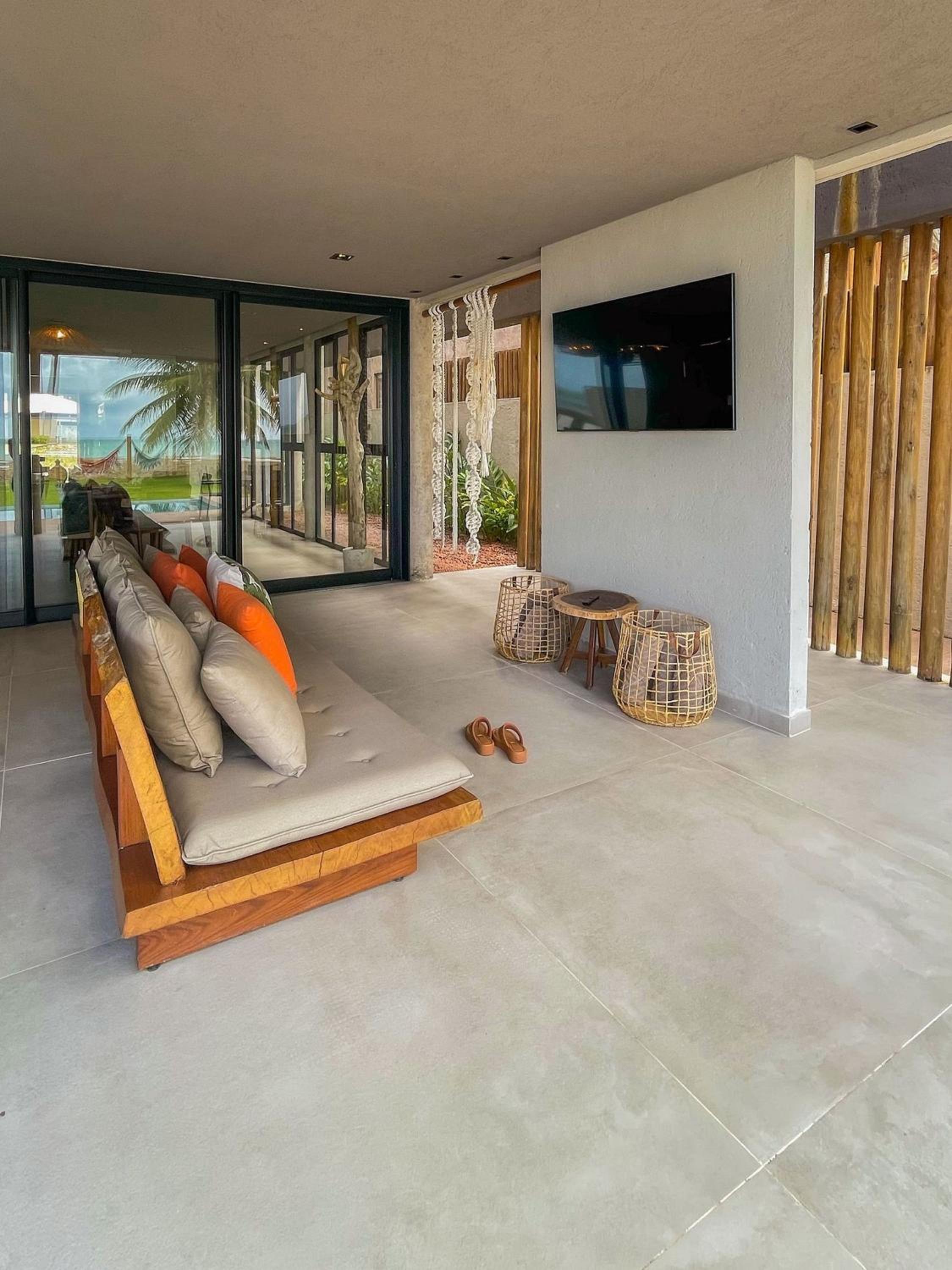 Casa Waua | PÉ NA AREIA, rooftop, borda infinita