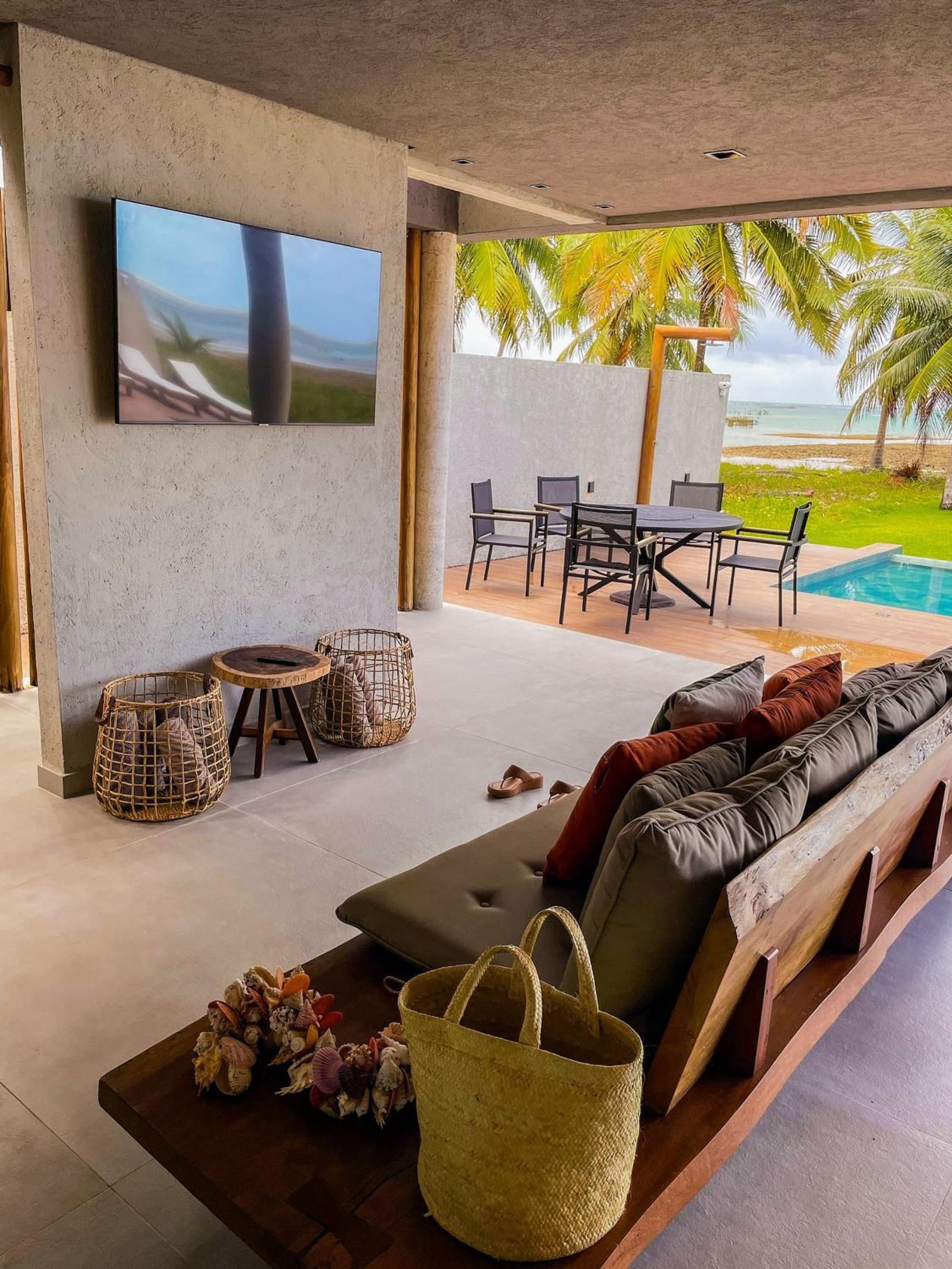Casa Waua | PÉ NA AREIA, rooftop, borda infinita