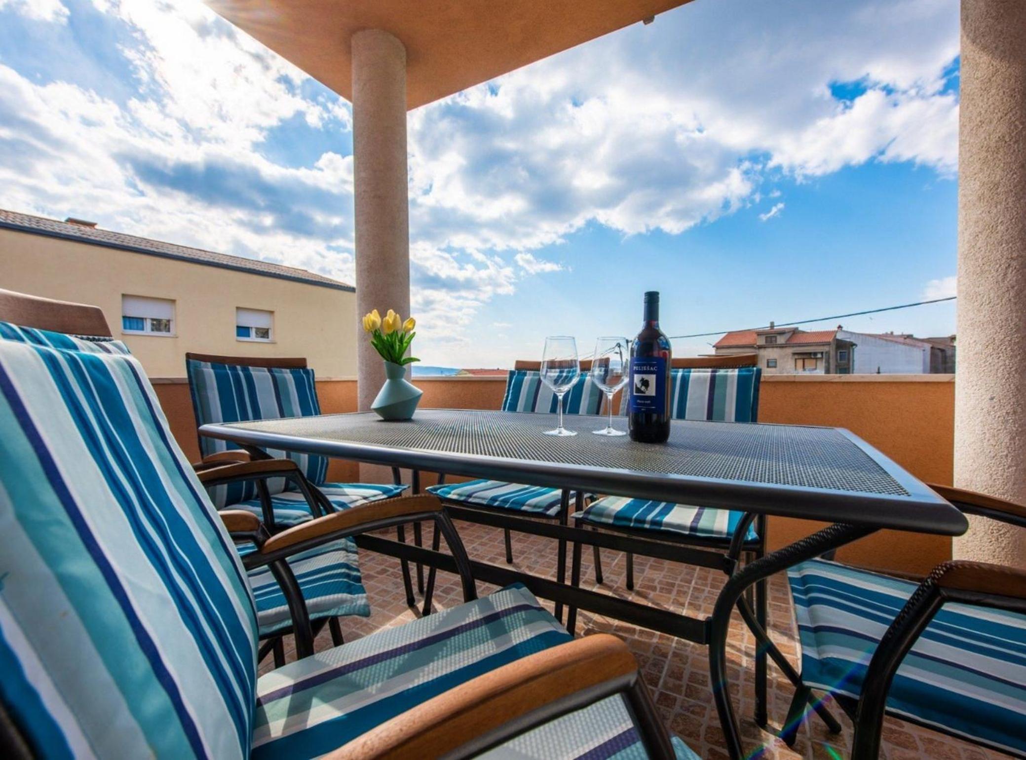 Charming and Tranquil Kastel Gomilica Apartment with Balcony and Patio view 4