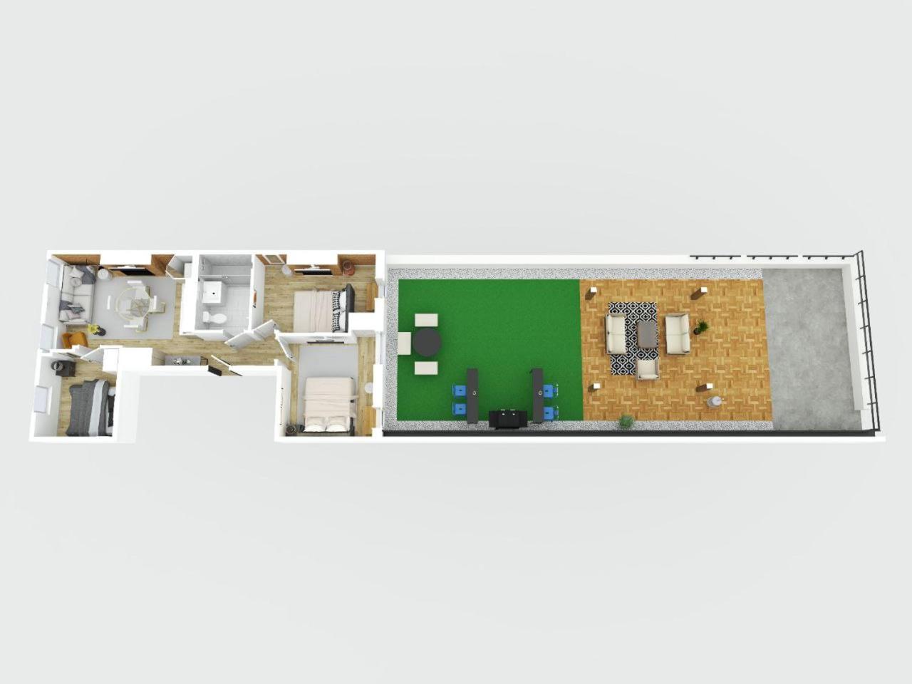 Modern 3Bd Rose Hills Manhattan Terrace Space