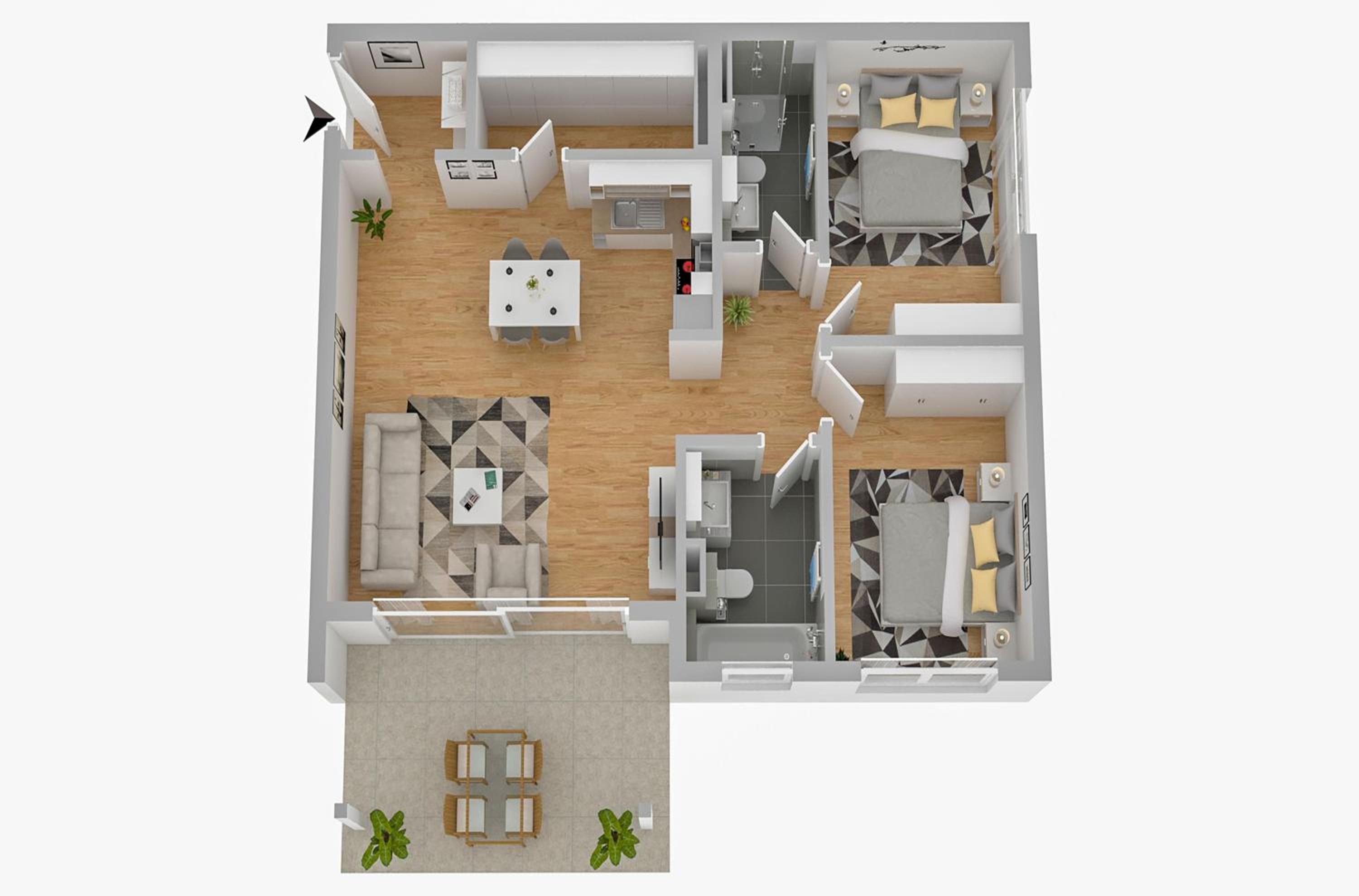 Inselzauber - 5 Sterne Ferienwohnung mit Blick auf den Malchower See