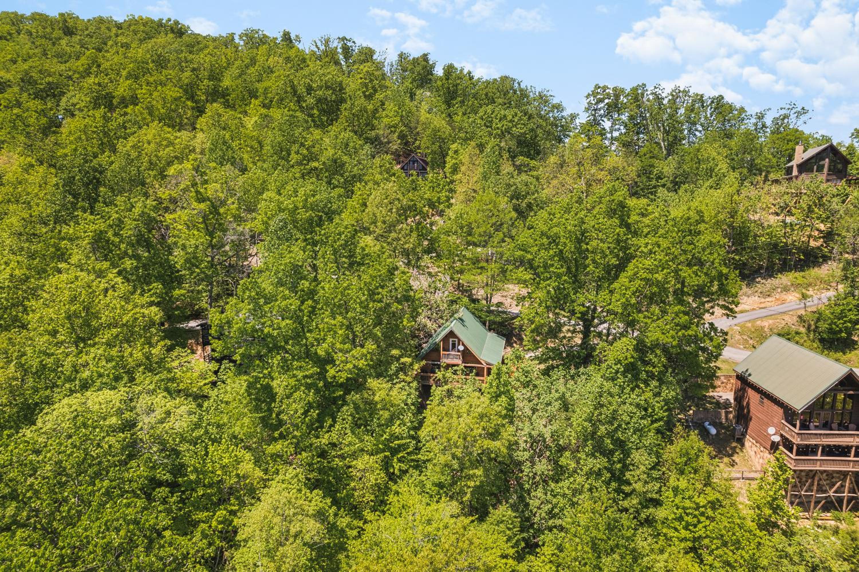 Mountain Retreat HotTub Pool PingPong Fireplace view 4