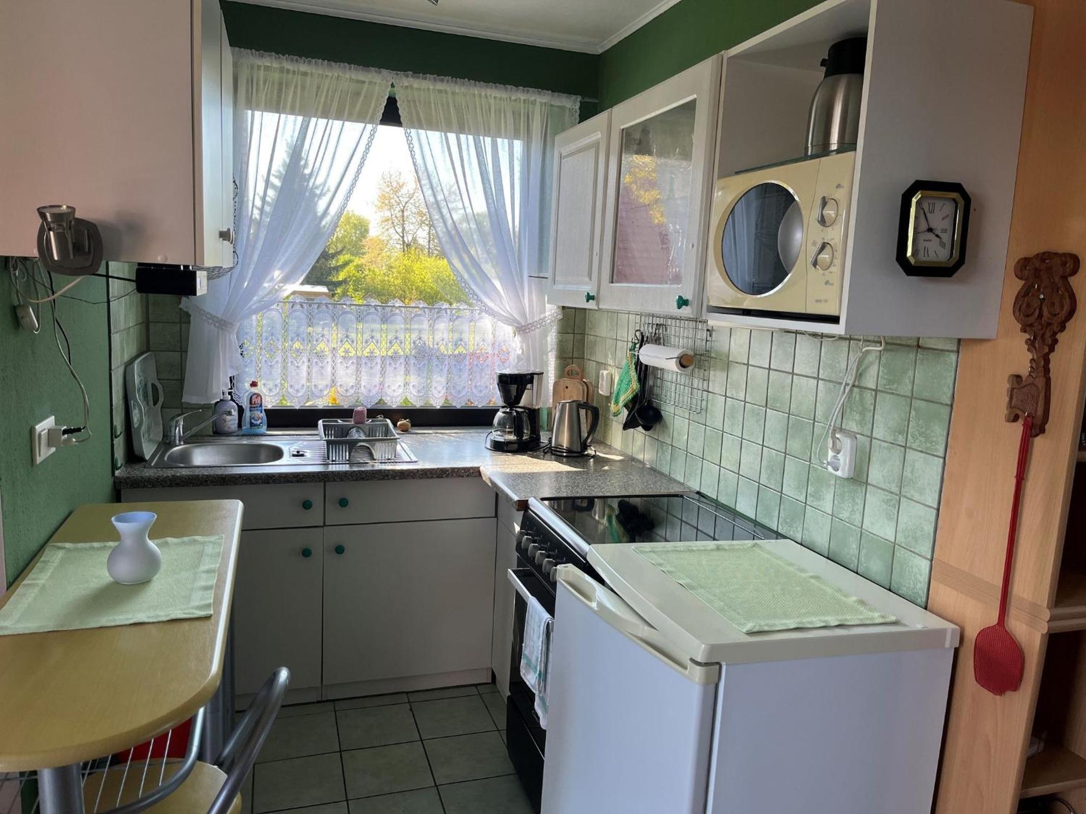Ferienhaus mit Waldsauna am Kranichfeld