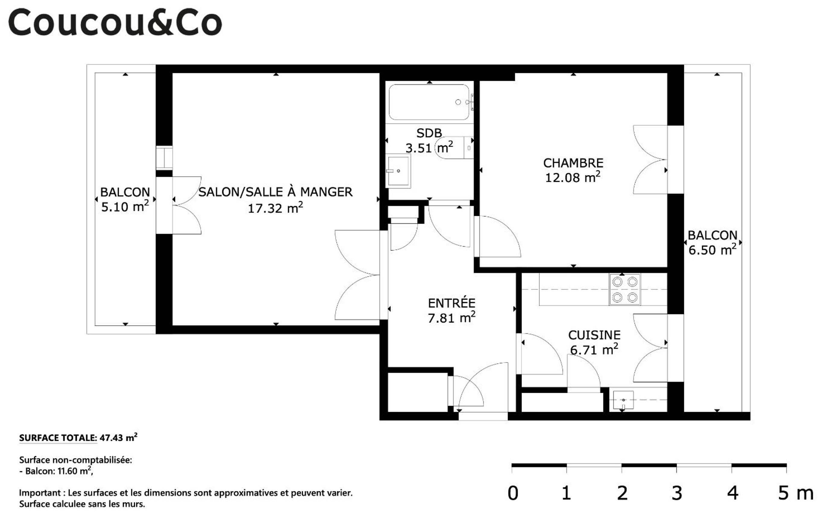 Bright flat in the heart of Lausanne