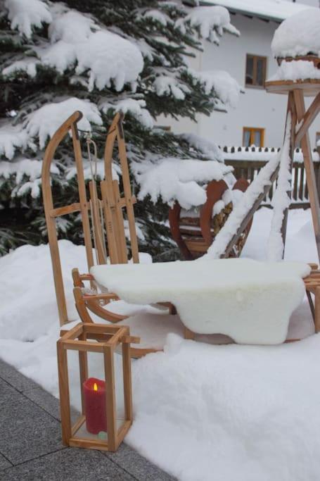 Ferienwohnung in Farchant bei Garmisch mit privatem Whirlpool und Sauna