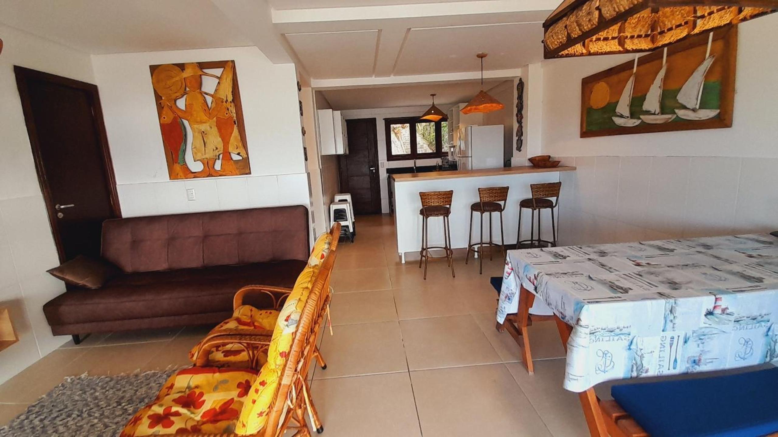 3 B beachfront house w/ barbecue Bombinhas SDN042