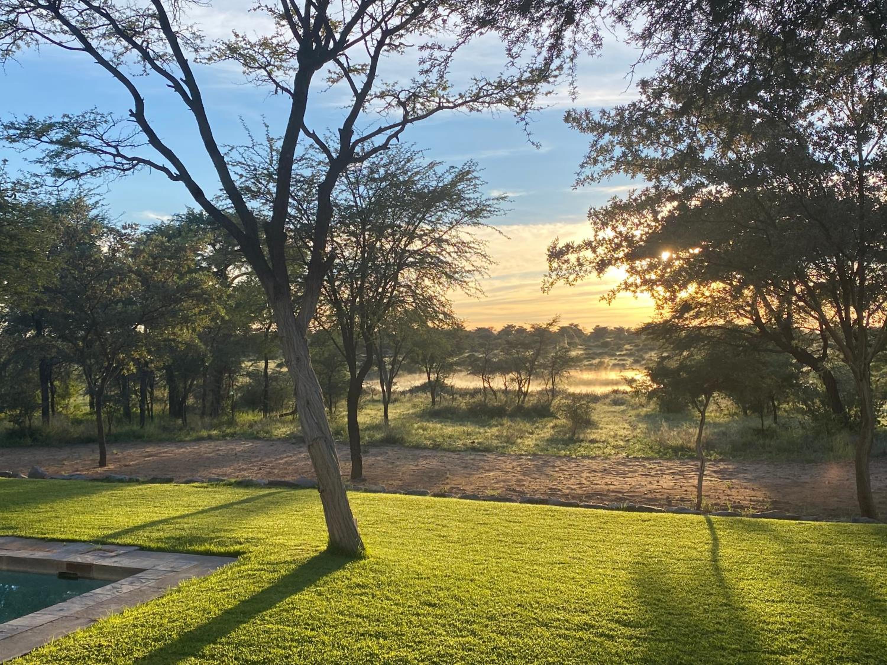Farm stay in the heart of the Kalahari Namibia- serviced luxury self catering accommodation view 3