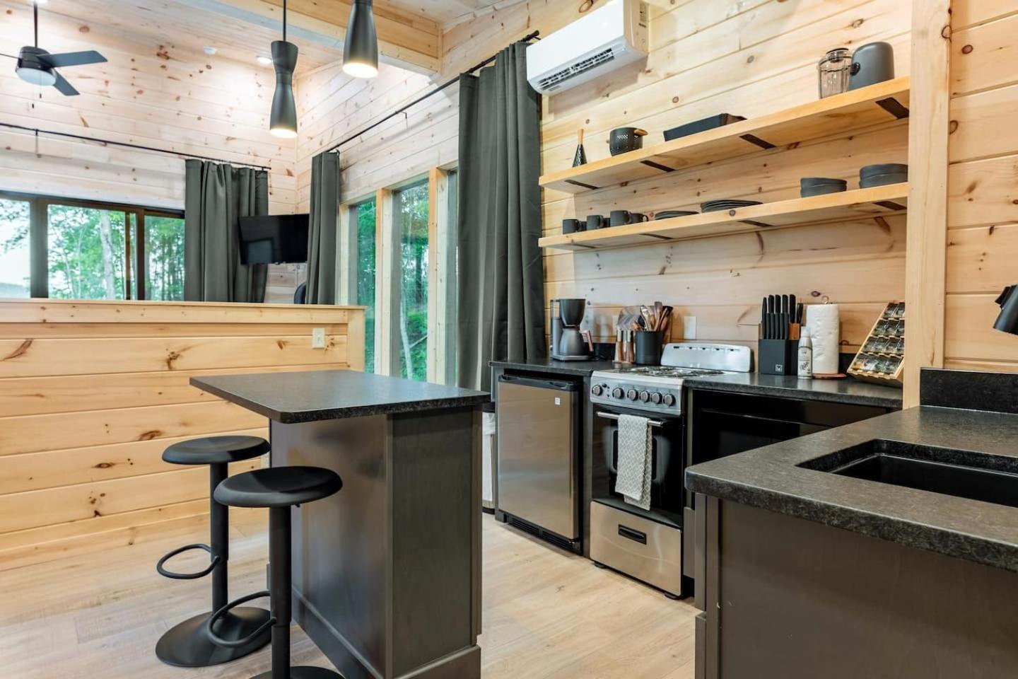 Modern Treehouse! Cozy Hot Tub, Views & Firepit! view 5