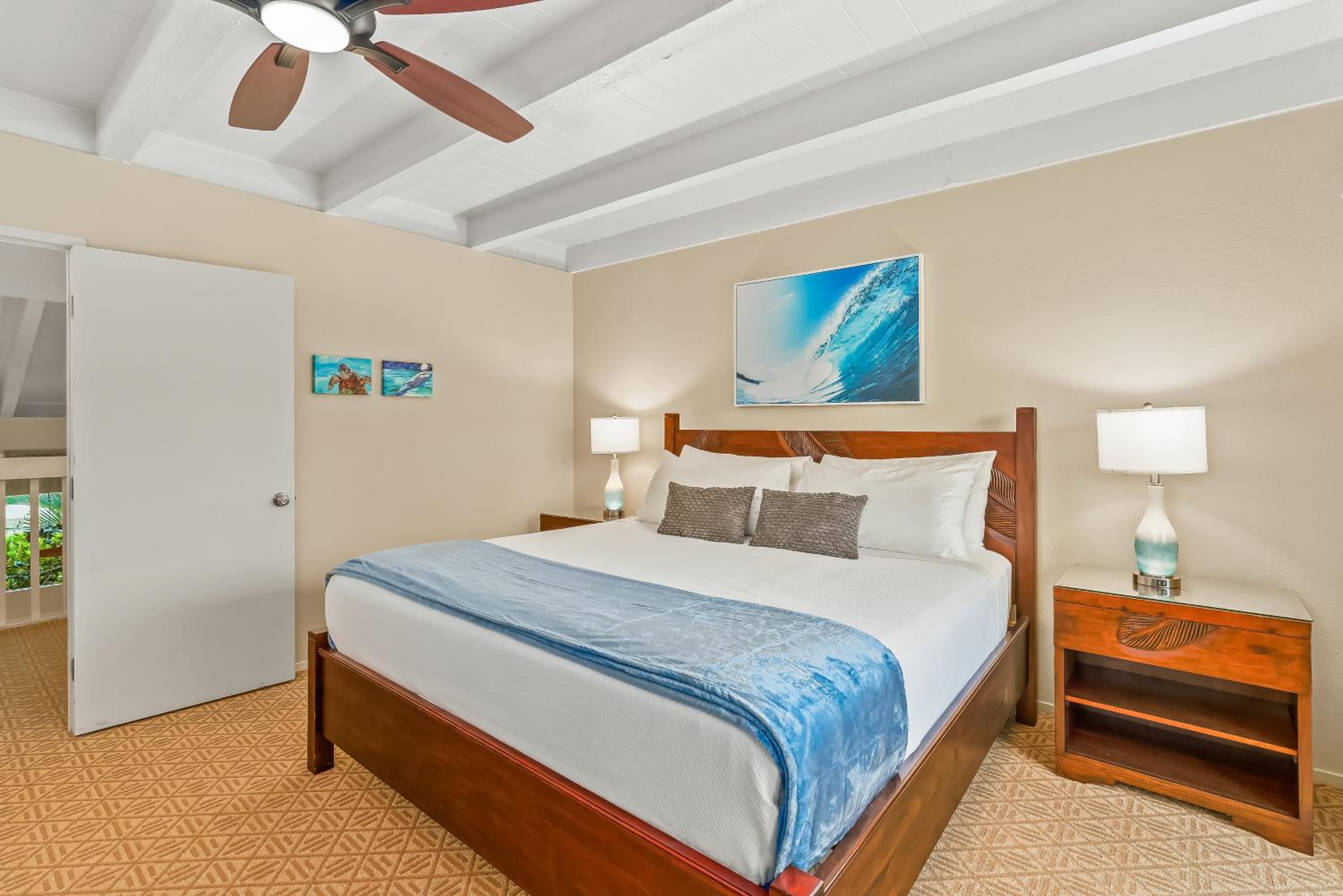 Keiki Honu Kauai Princeville 2BR2BA King+Queen bed view 5