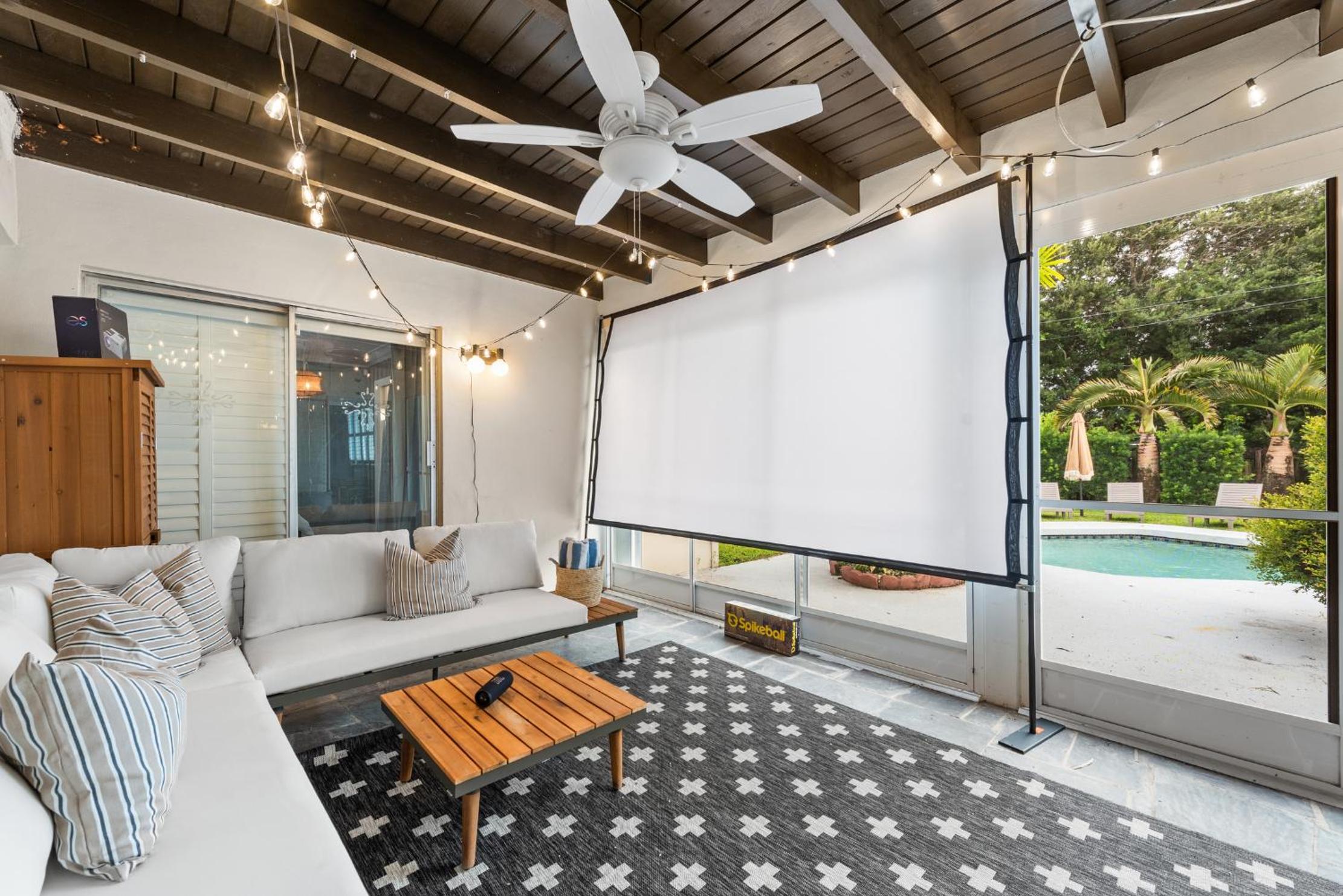 Centrally Located 4BD Oasis with Pool & Movie Patio view 3