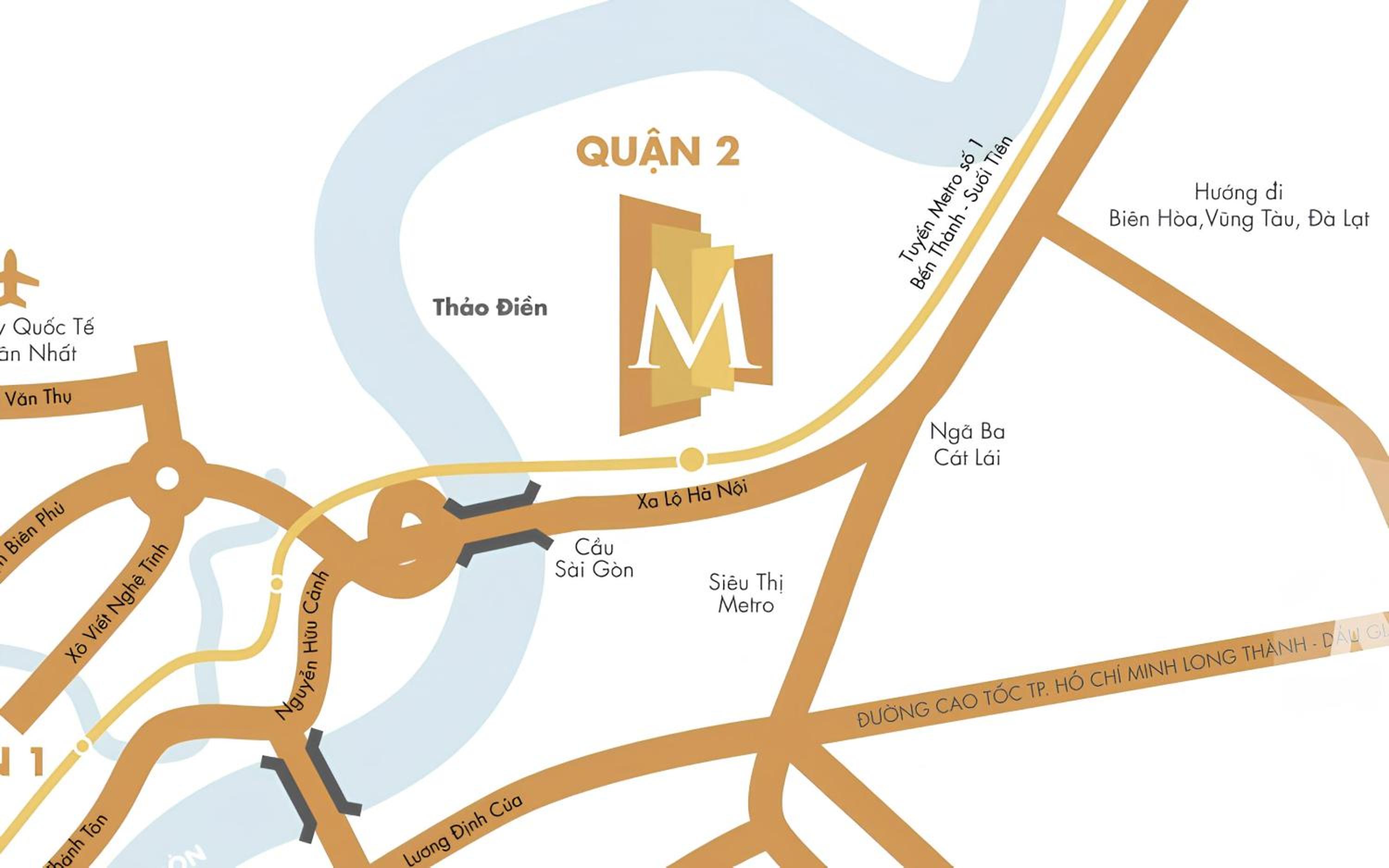 Saigon Riverside - Masteri Thảo Điền Apartment