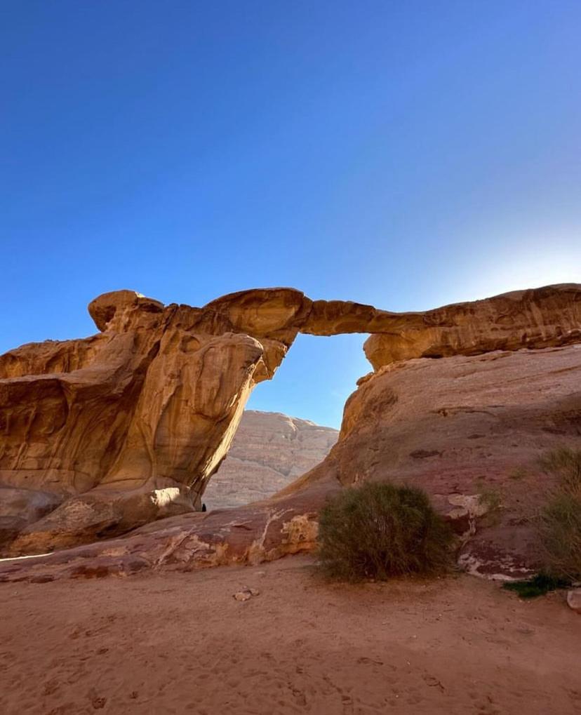 Bedouin cave wadi rum campsite view 3