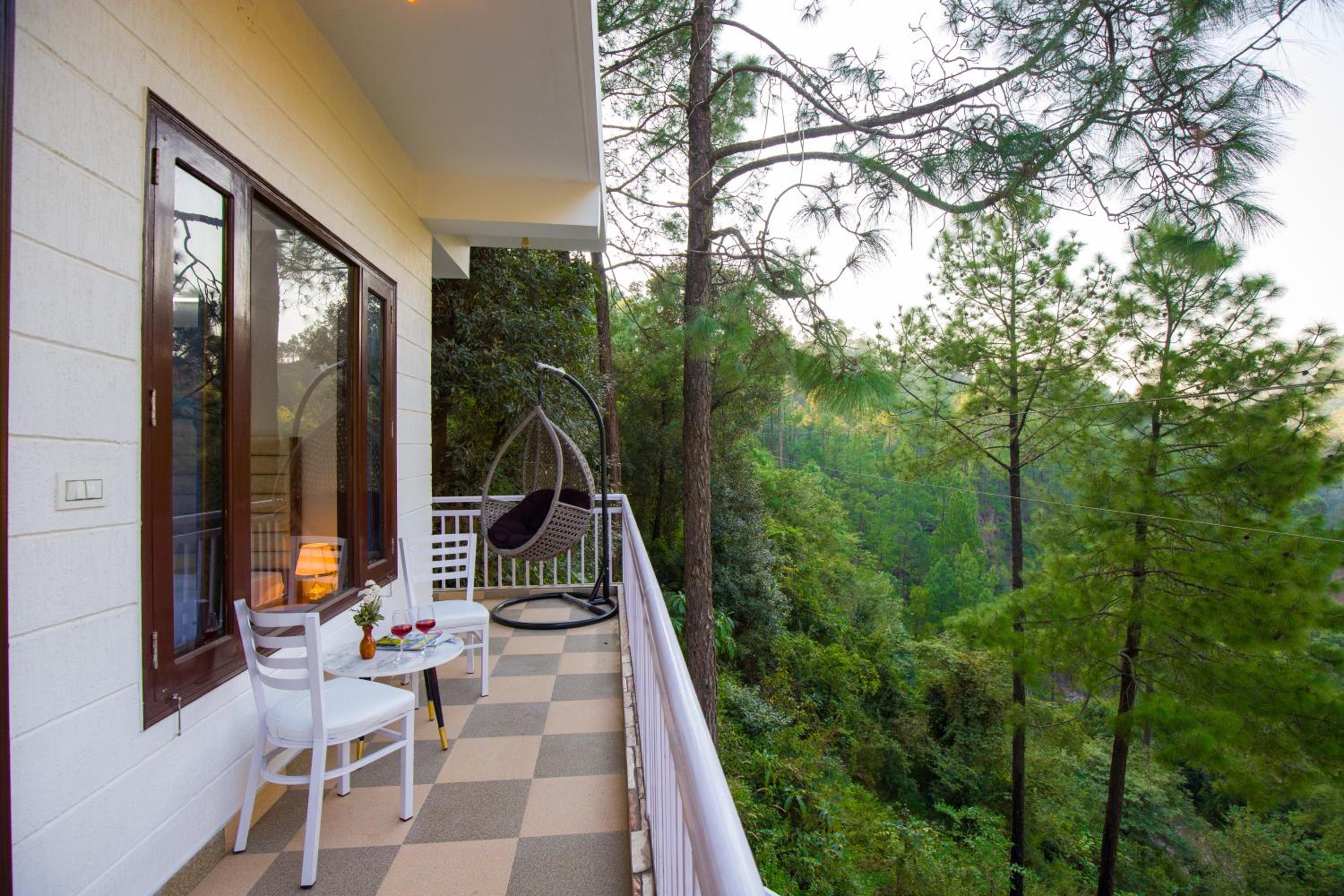 Alaya Stays Vihaan Haze 2 BHK Apartment with Hill View
