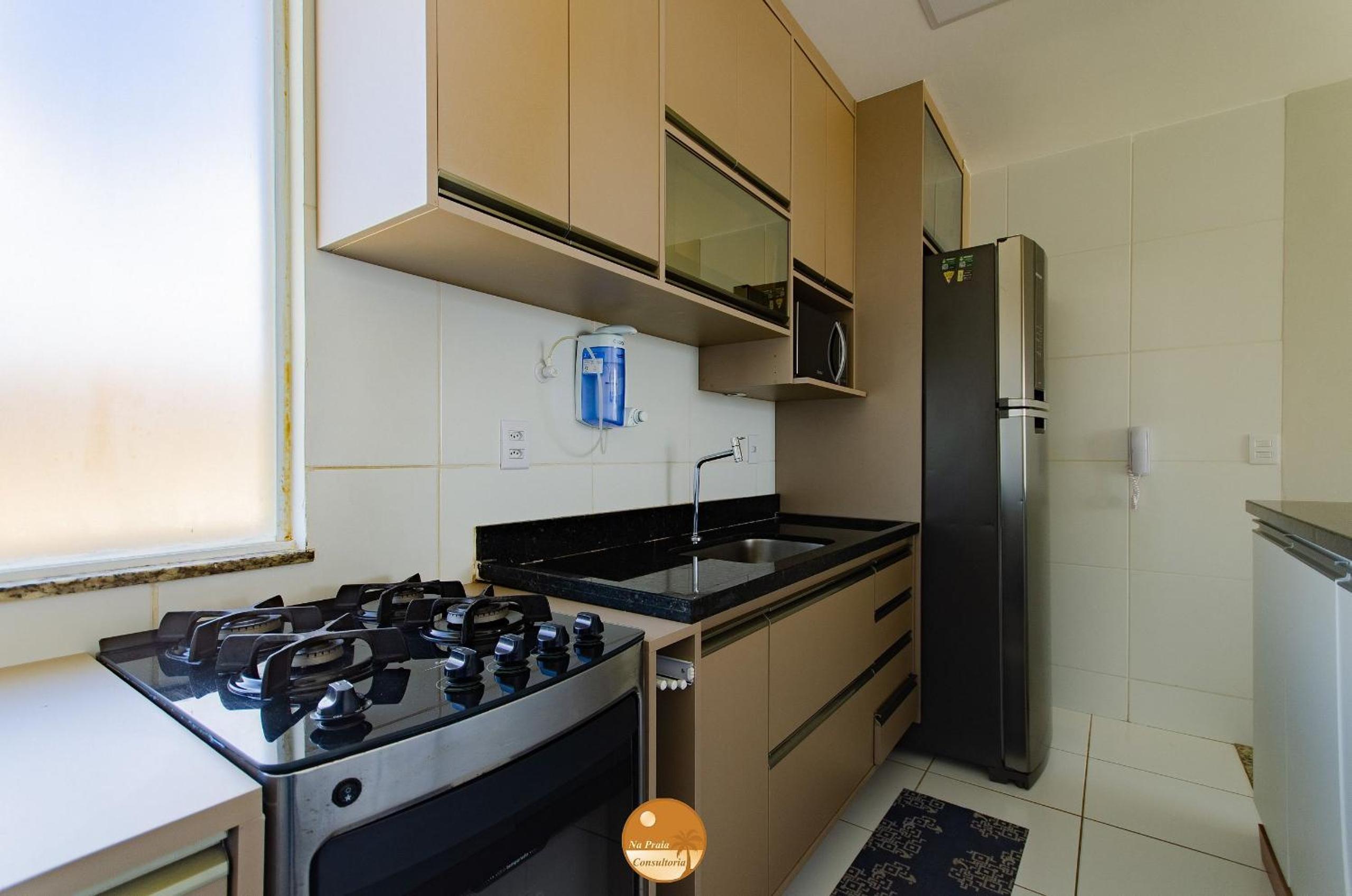 Residencial Ilha de Santorini, 100 m da Praia, Pico de Surfe, Piscina, Parque infantil, 2 Vagas de Garagem