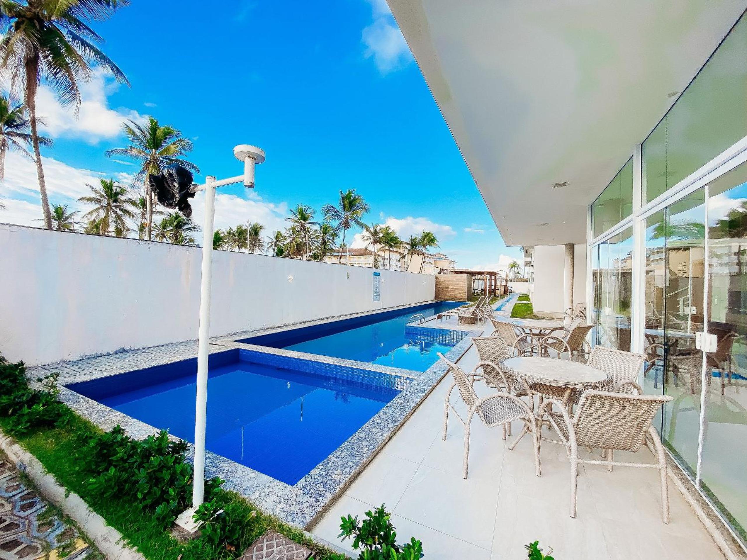 Residencial Ilha de Santorini, 100 m da Praia, Pico de Surfe, Piscina, Parque infantil, 2 Vagas de Garagem