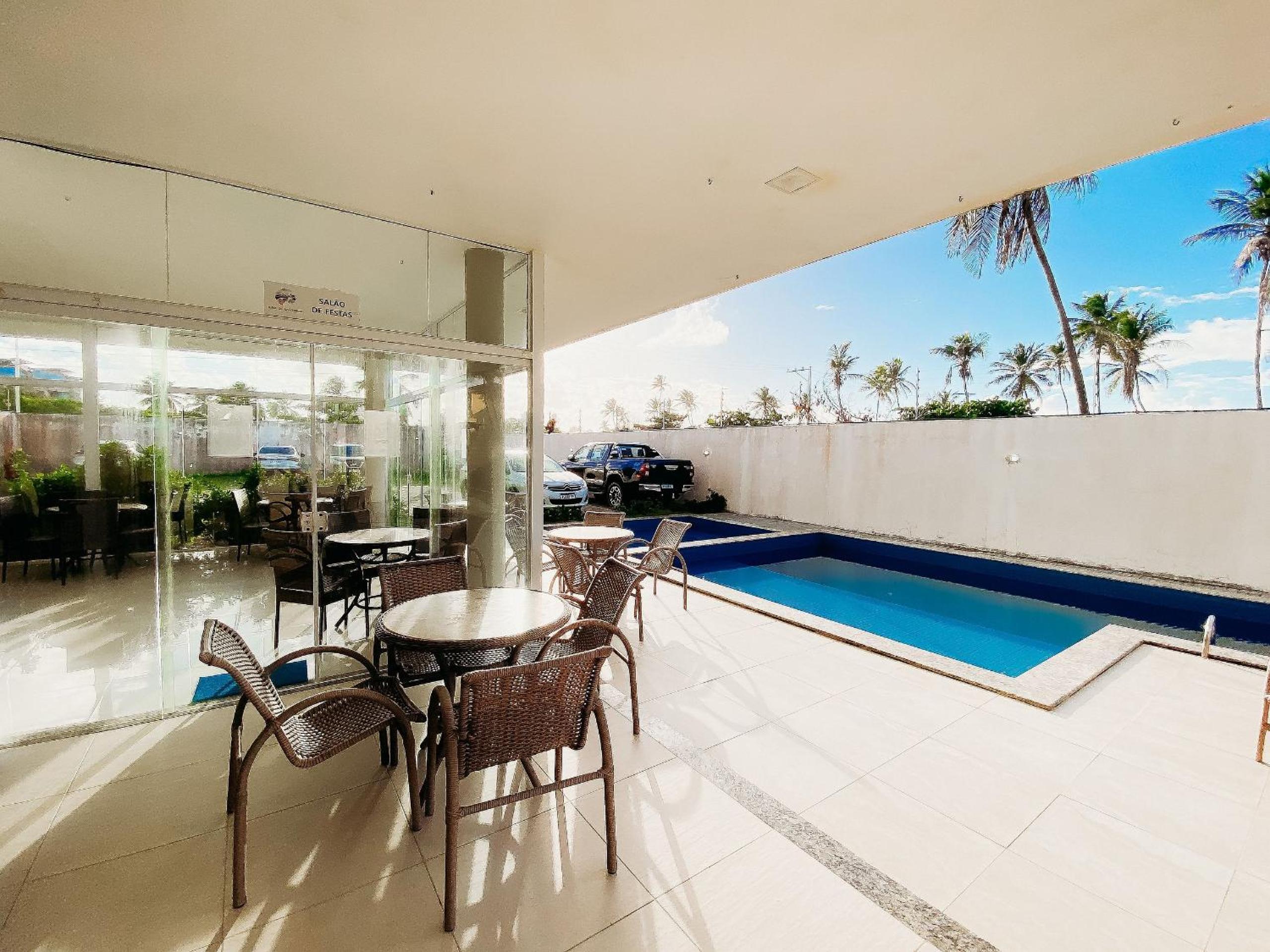 Residencial Ilha de Santorini, 100 m da Praia, Pico de Surfe, Piscina, Parque infantil, 2 Vagas de Garagem