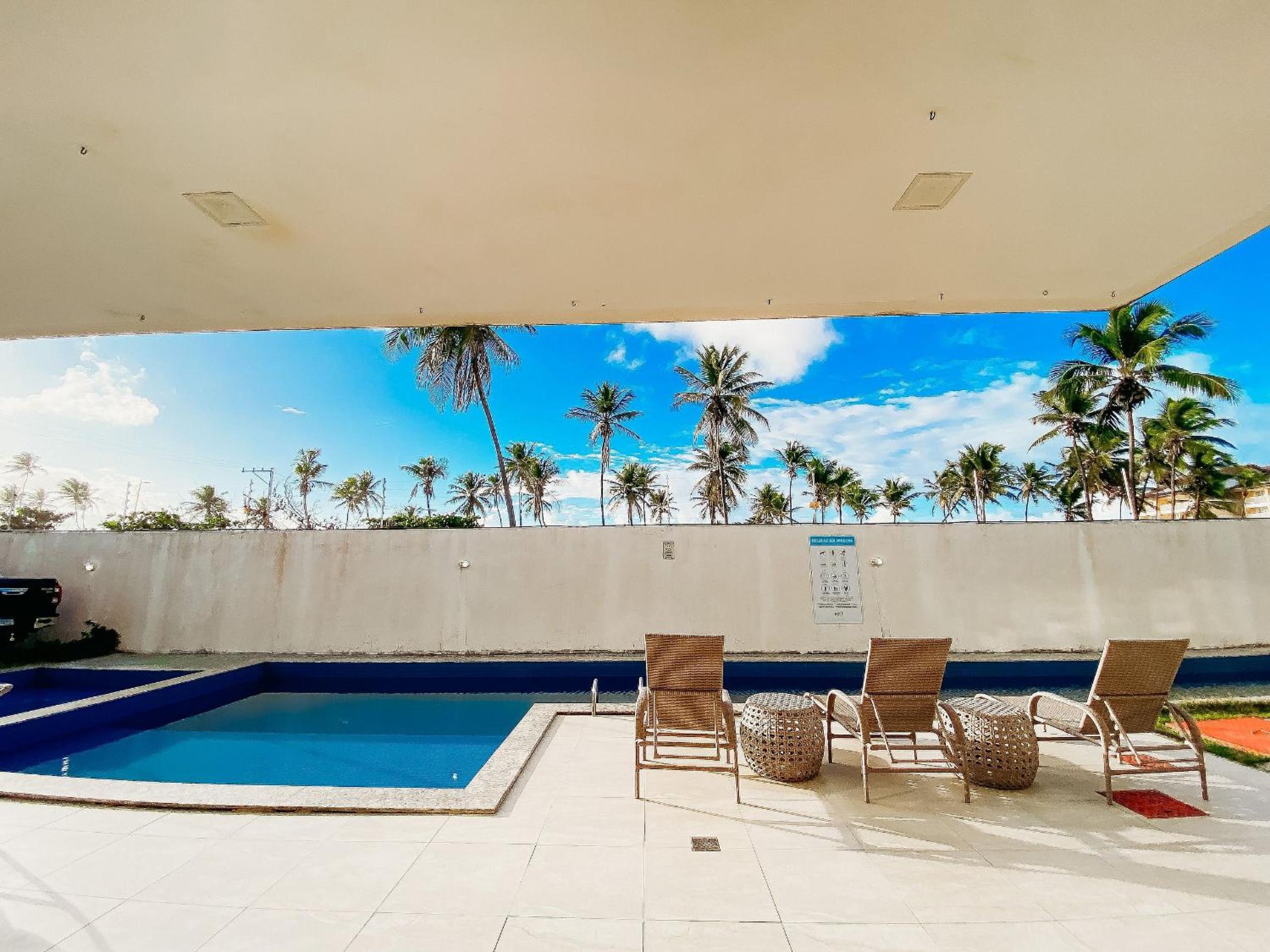 Residencial Ilha de Santorini, 100 m da Praia, Pico de Surfe, Piscina, Parque infantil, 2 Vagas de Garagem