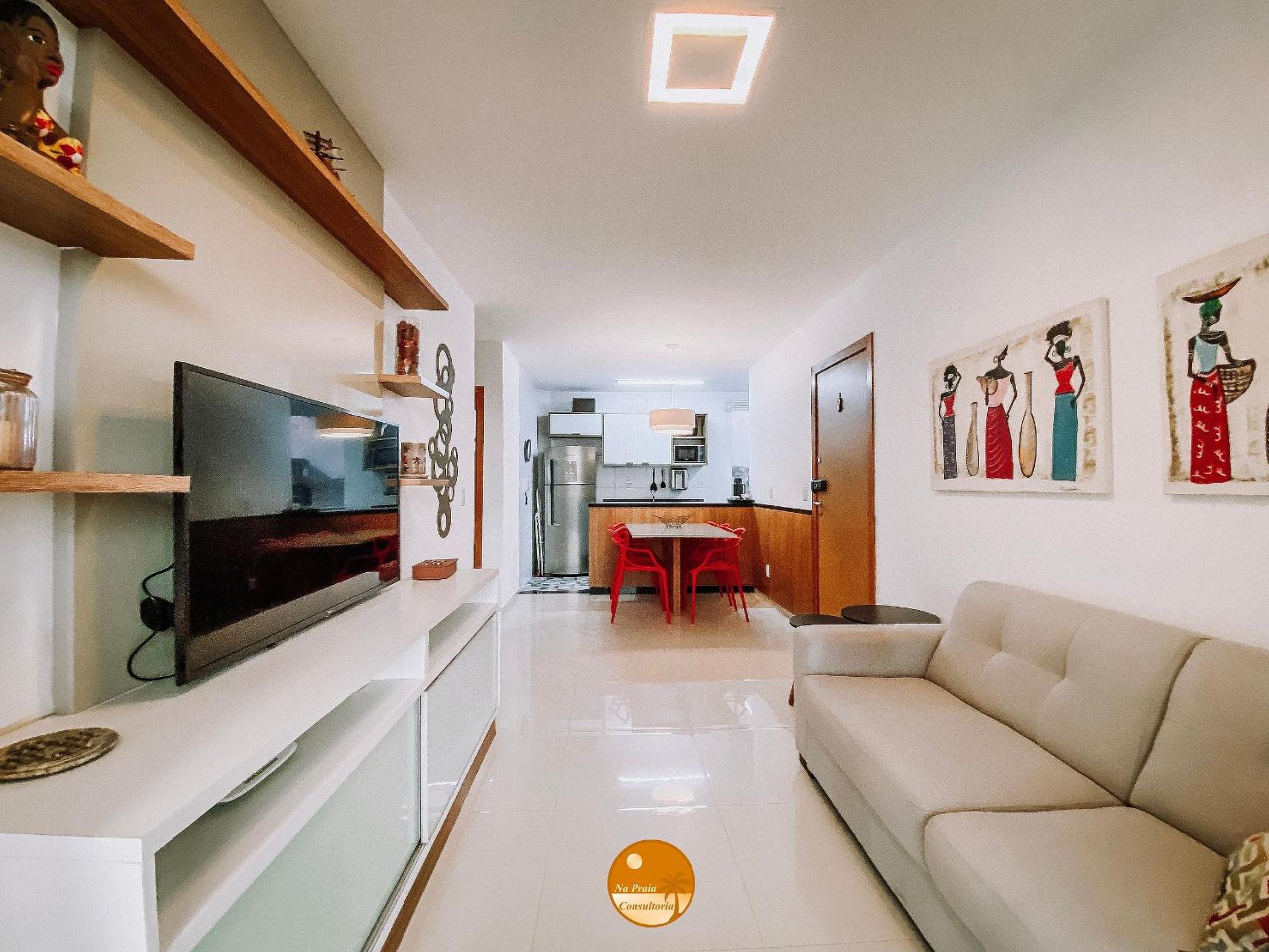Residencial Ilha de Santorini, 100 m da Praia, Pico de Surfe, Piscina, Parque infantil, 2 Vagas de Garagem