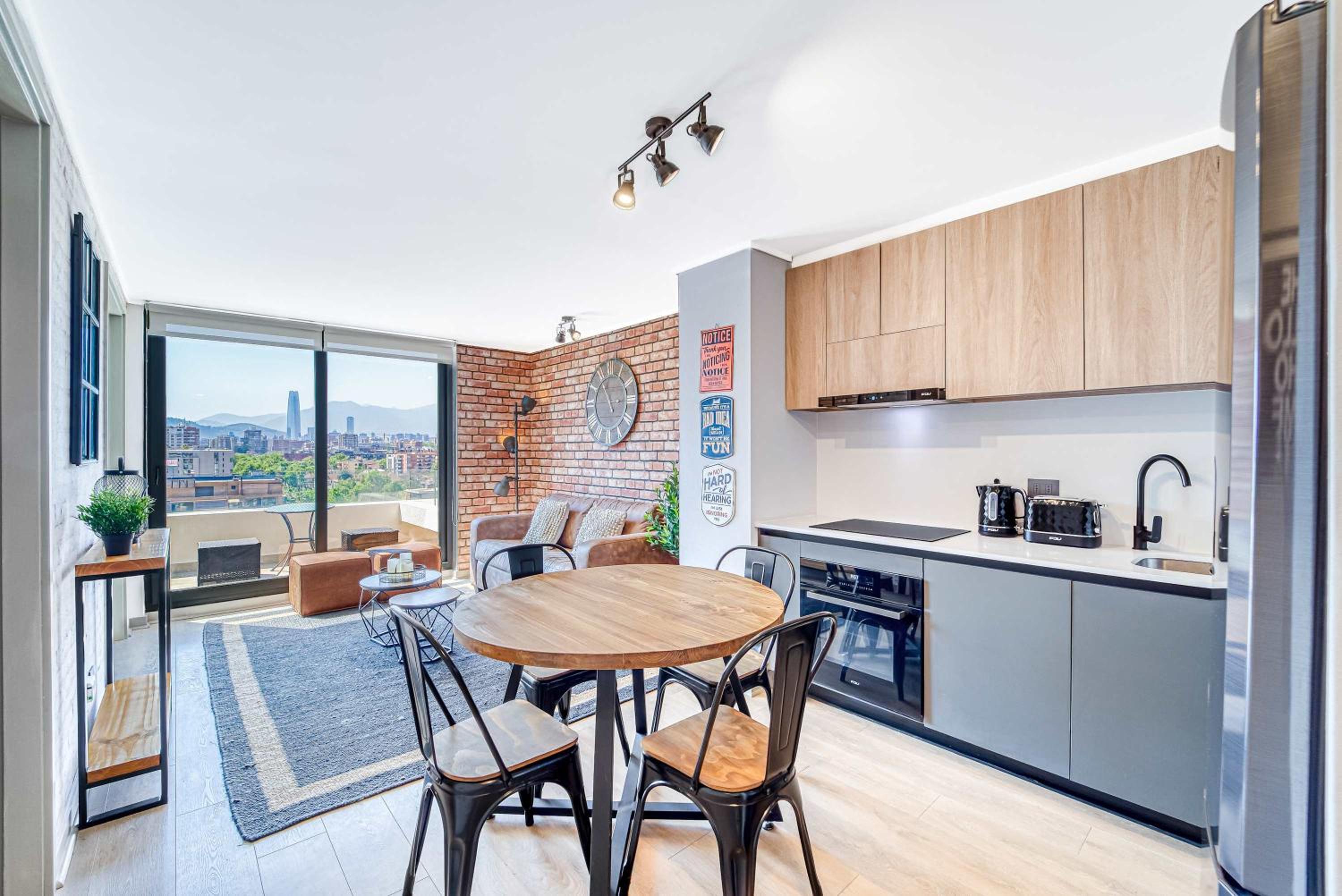 Espacio Nunoa 1BR balcony and free parking