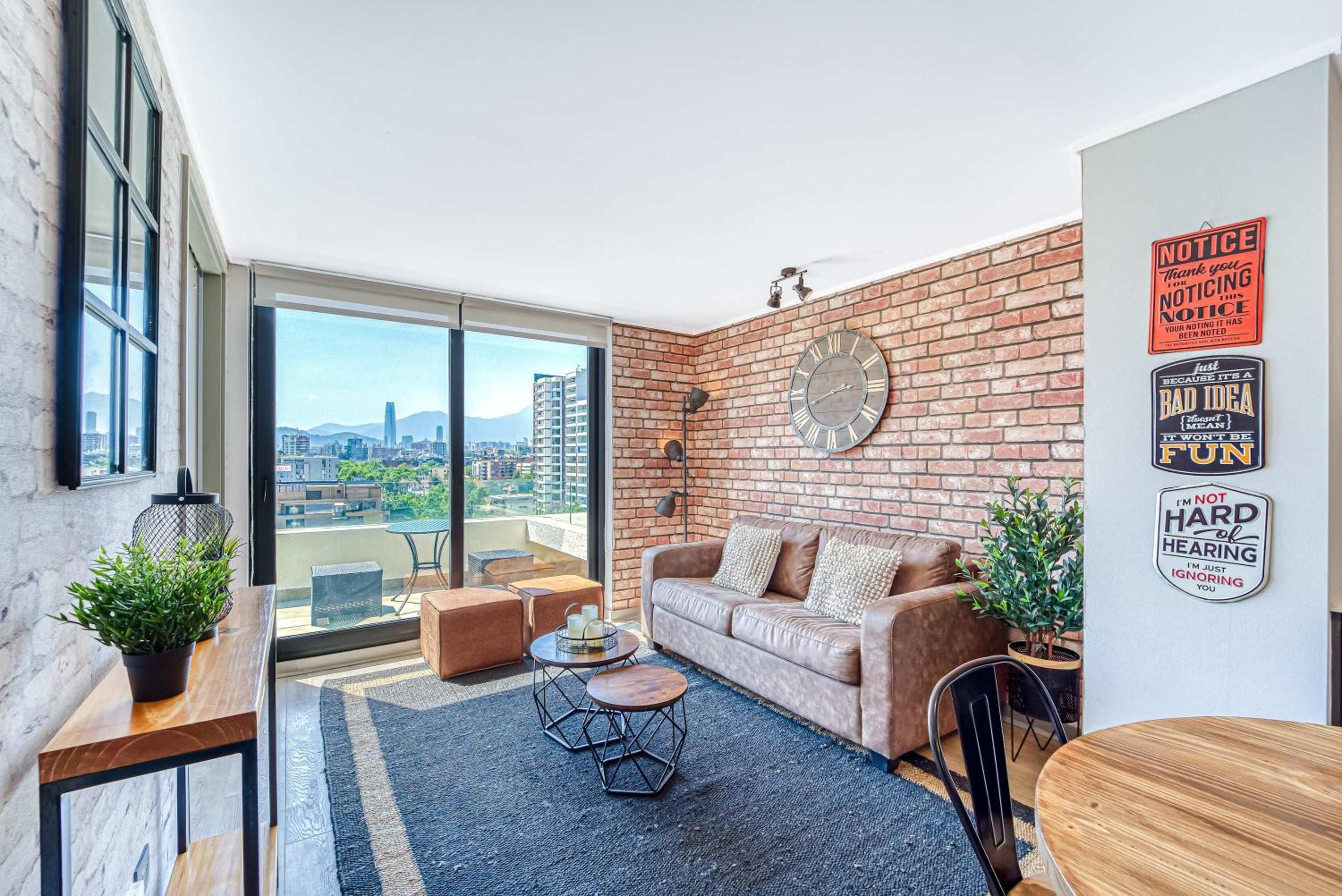 Espacio Nunoa 1BR balcony and free parking