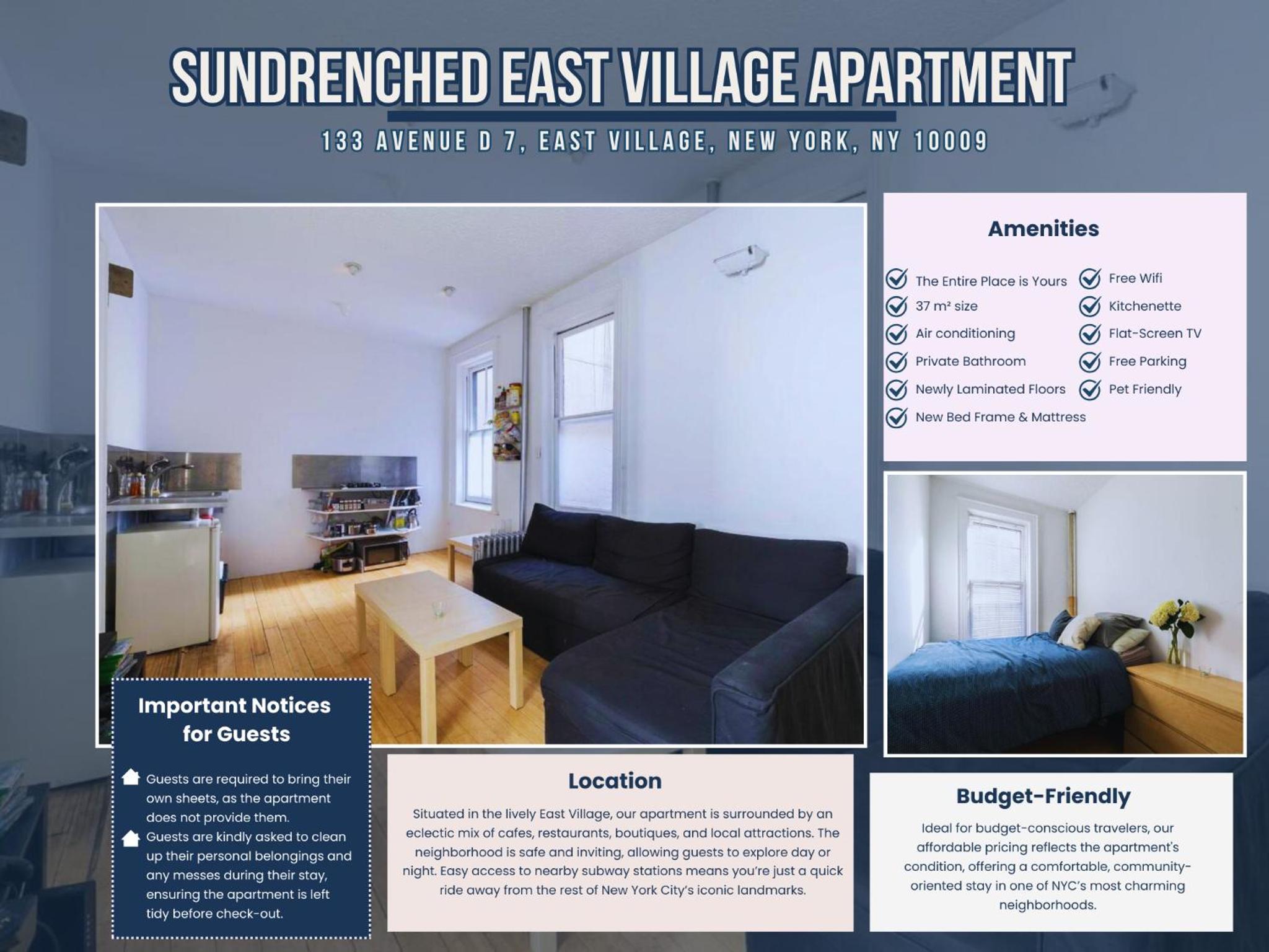 Sundrenched East Village Apartment