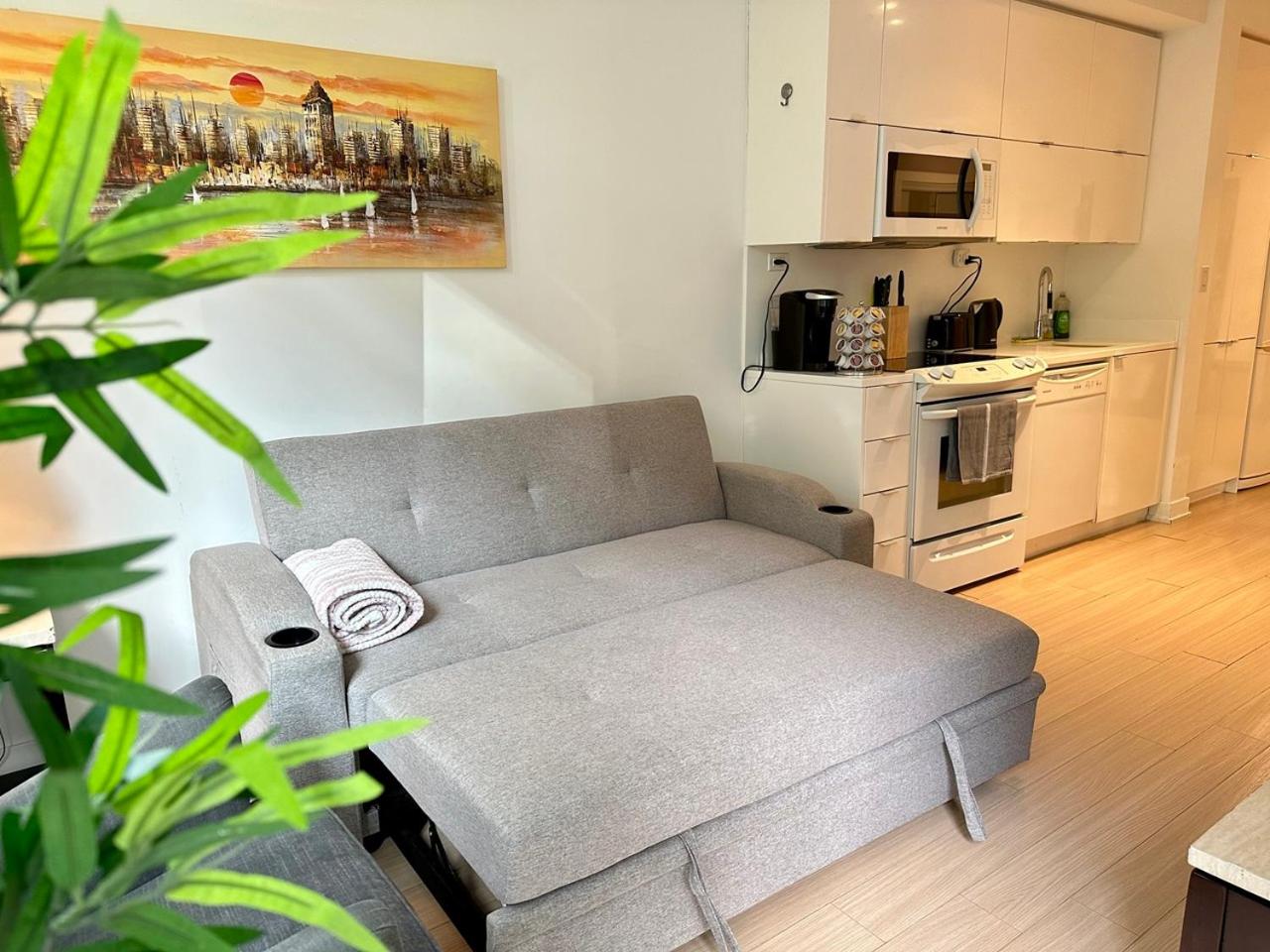 Cozy 1Bdrm with Bunk bed plus sofabed with terrace & parking