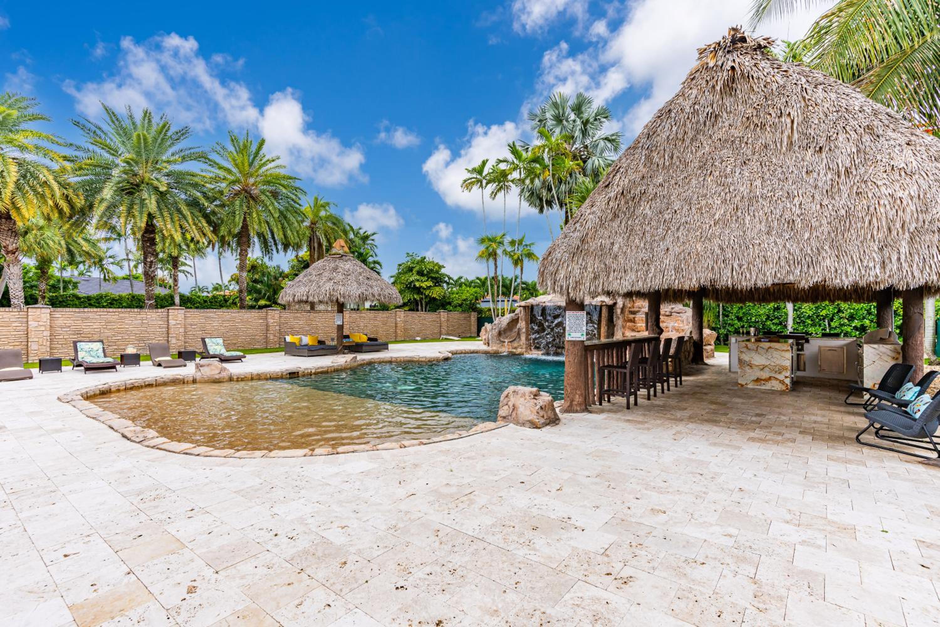 Waterfall Cove- heated pool with slide and waterfall