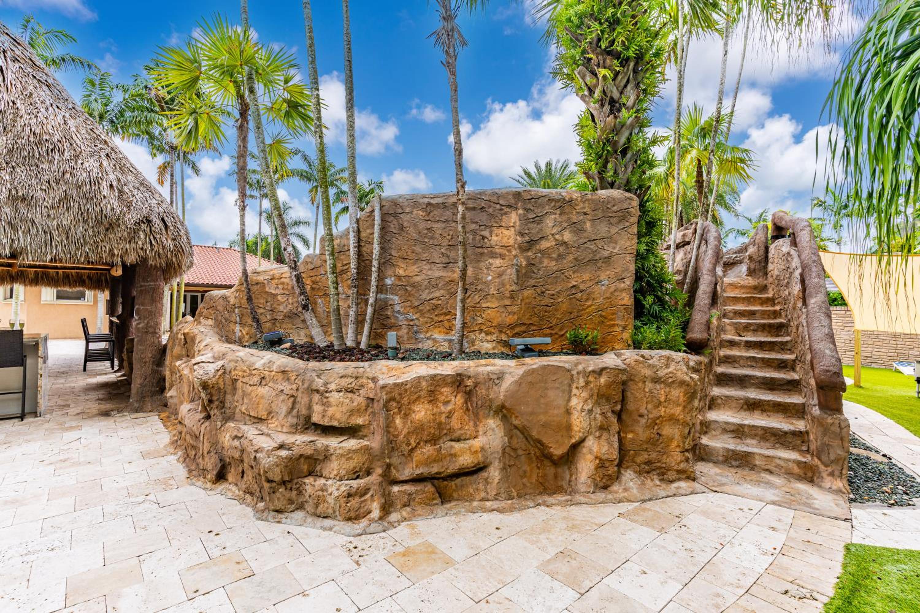 Waterfall Cove- heated pool with slide and waterfall