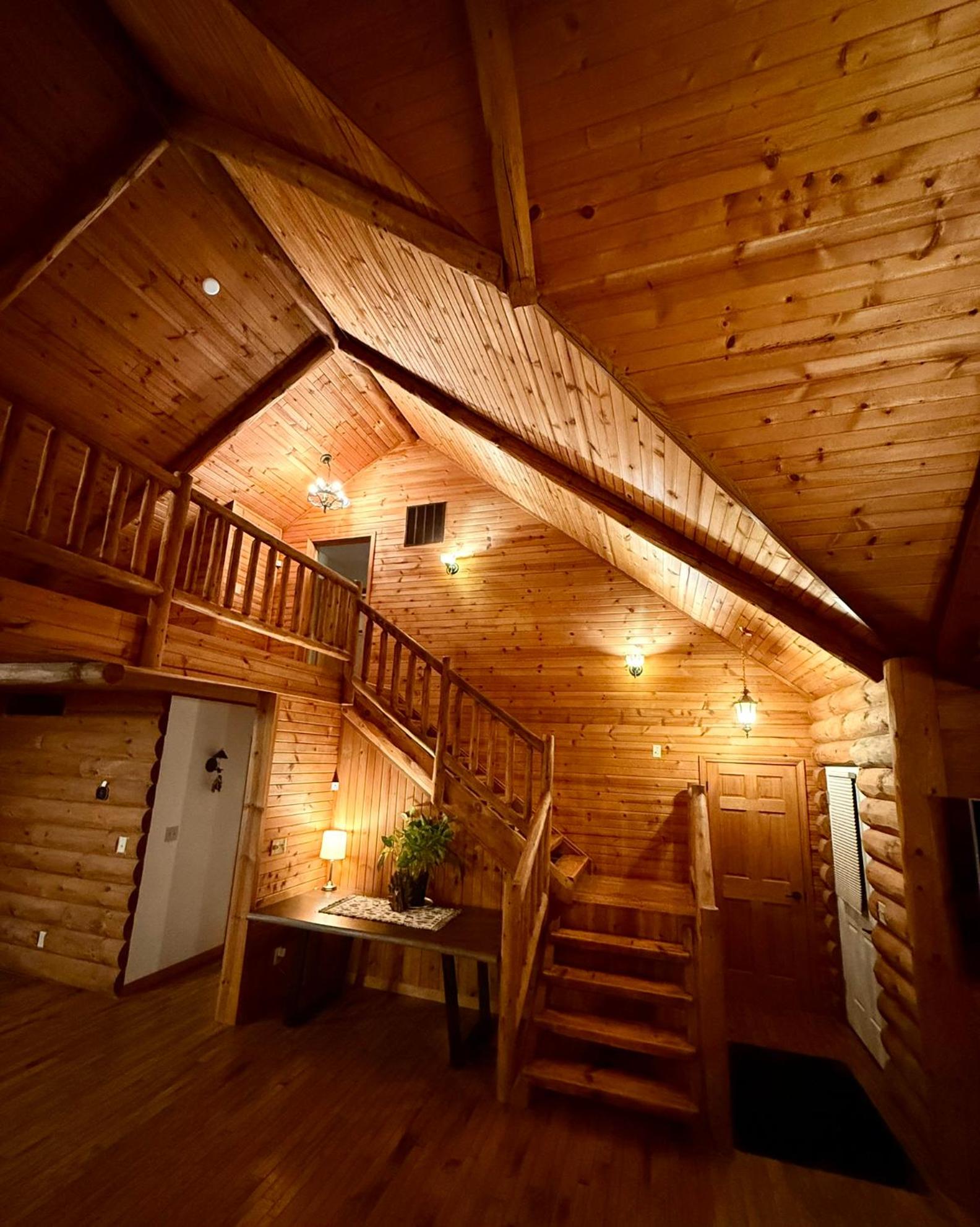 Serene Log Cabin Forest Retreat view 3